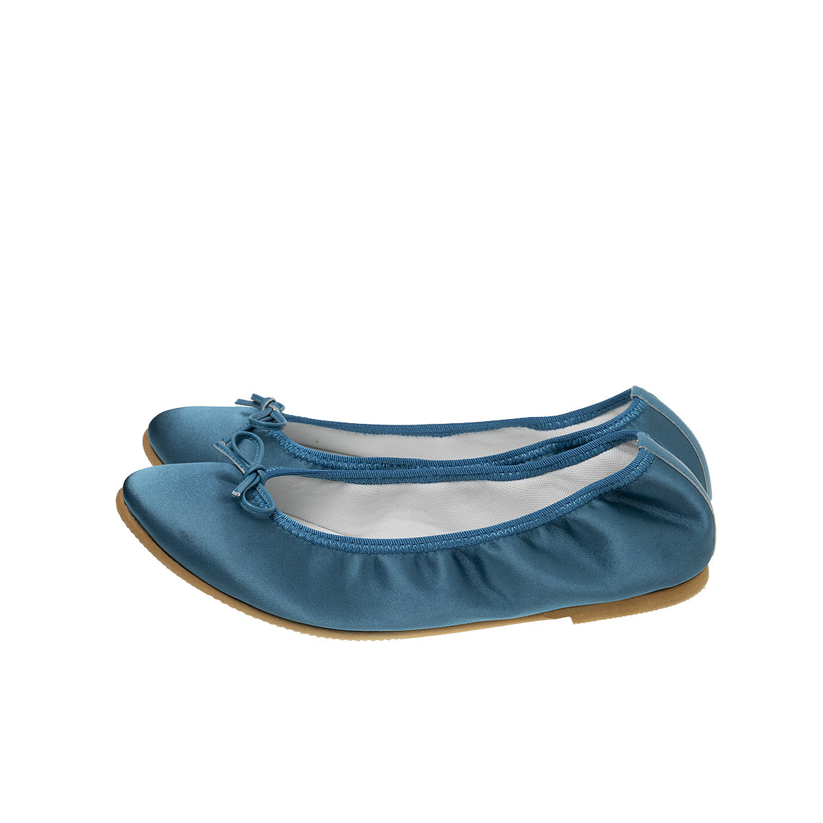 Pauline -Waterproof satin Teal green ウォータープルーフサテン ティールグリーン kurun クルン kuruntokyo 入学式 卒業式 クルントウキョウ 疲れない 痛くない madeinjapan 日本製 本革 バレエシューズ フラットシューズ  パンプス kurunTOKYO mdmバレエシューズwaterproof レインシューズ 小さいサイズ 大きいサイズ 26cm 21.5cm 26cm 25.5cm 25cm 22cm