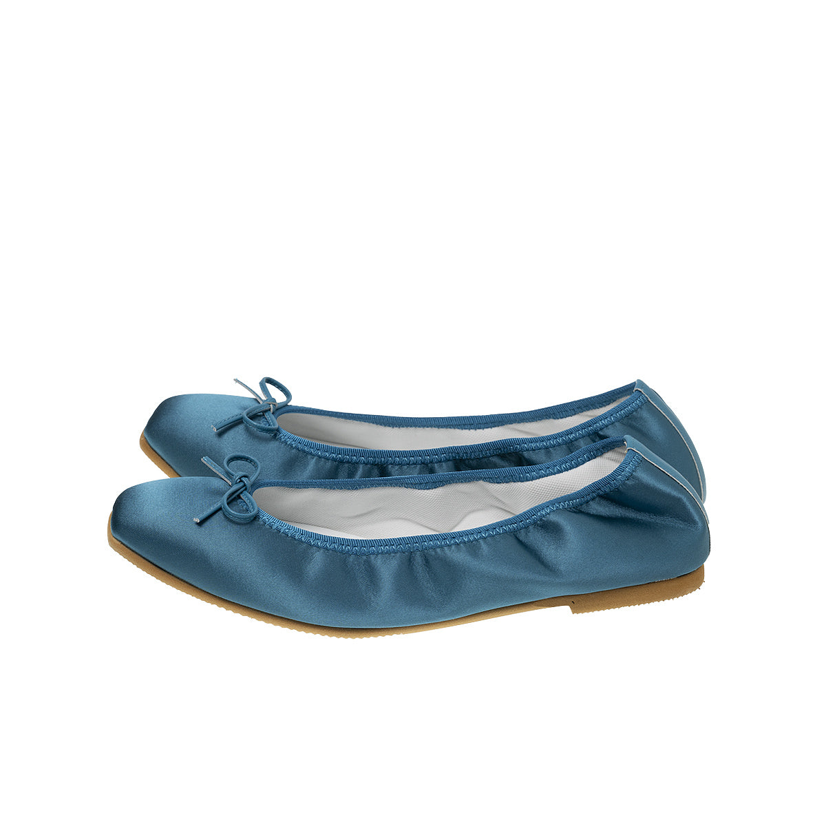 Giselle -Waterproof satin Teal green ウォータープルーフサテン ティールグリーン kurun クルン kuruntokyo 入学式 卒業式 クルントウキョウ 疲れない 痛くない madeinjapan 日本製 本革 バレエシューズ フラットシューズ  パンプス kurunTOKYO mdmバレエシューズwaterproof レインシューズ 小さいサイズ 大きいサイズ 26cm 21.5cm 26cm 25.5cm 25cm 22cm