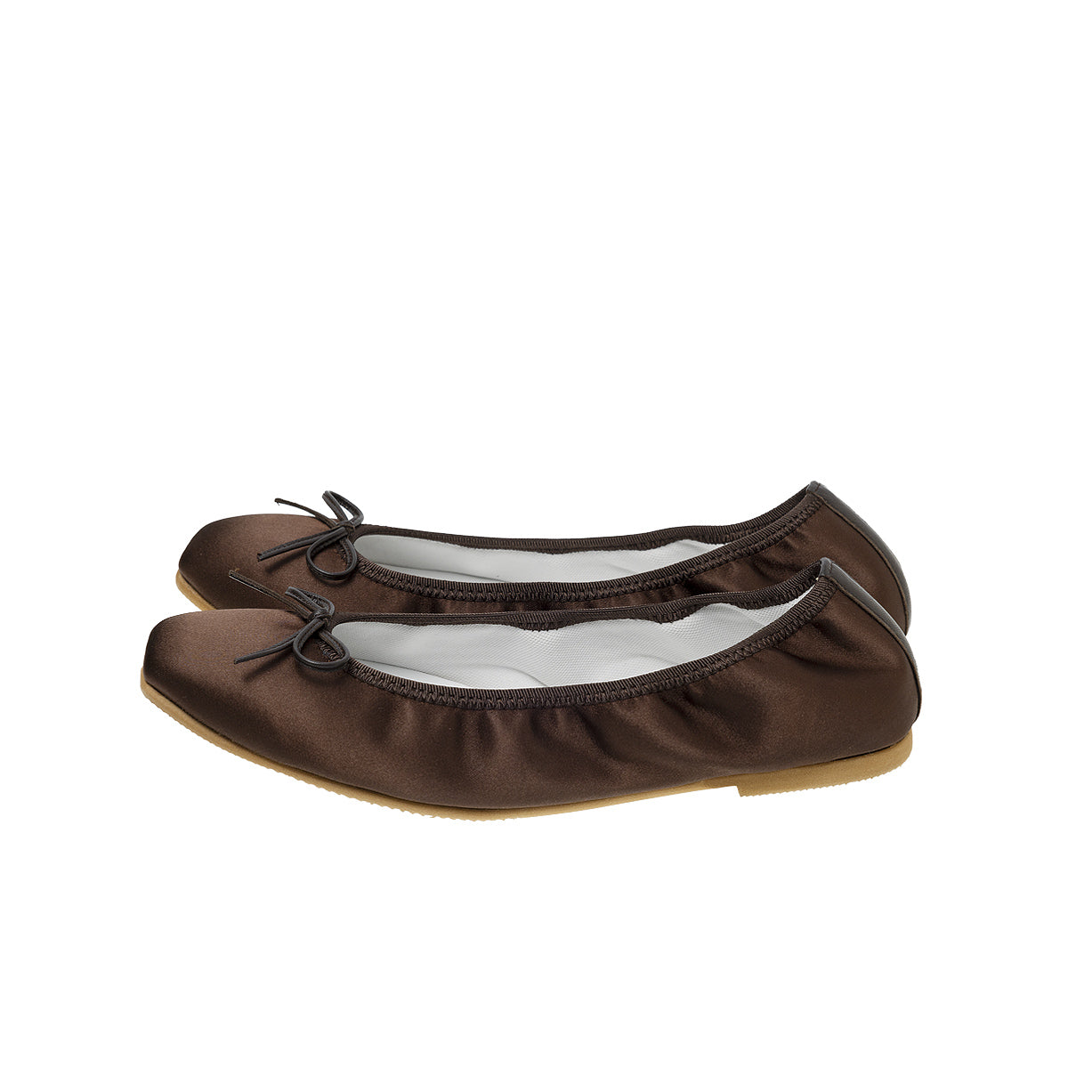 Giselle -Waterproof satin Chocolate ウォータープルーフサテン チョコレート kurun クルン kuruntokyo 入学式 卒業式 クルントウキョウ 疲れない 痛くない madeinjapan 日本製 本革 バレエシューズ フラットシューズ  パンプス kurunTOKYO mdmバレエシューズwaterproof レインシューズ 小さいサイズ 大きいサイズ 26cm 21.5cm 26cm 25.5cm 25cm 22cm