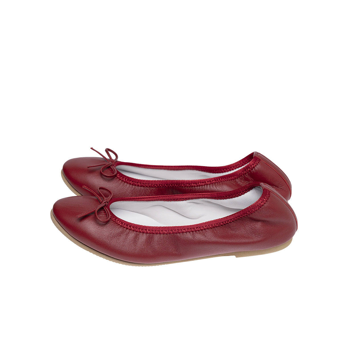 Pauline -Waterproof smooth red ウォータープルーフスムース レッド kurun クルン kuruntokyo 入学式 卒業式 クルントウキョウ 疲れない 痛くない madeinjapan 日本製 本革 バレエシューズ フラットシューズ パンプス kurunTOKYO mdmバレエシューズwaterproof レインシューズ 小さいサイズ 大きいサイズ 26cm 21.5cm 26cm 25.5cm 25cm 22cm