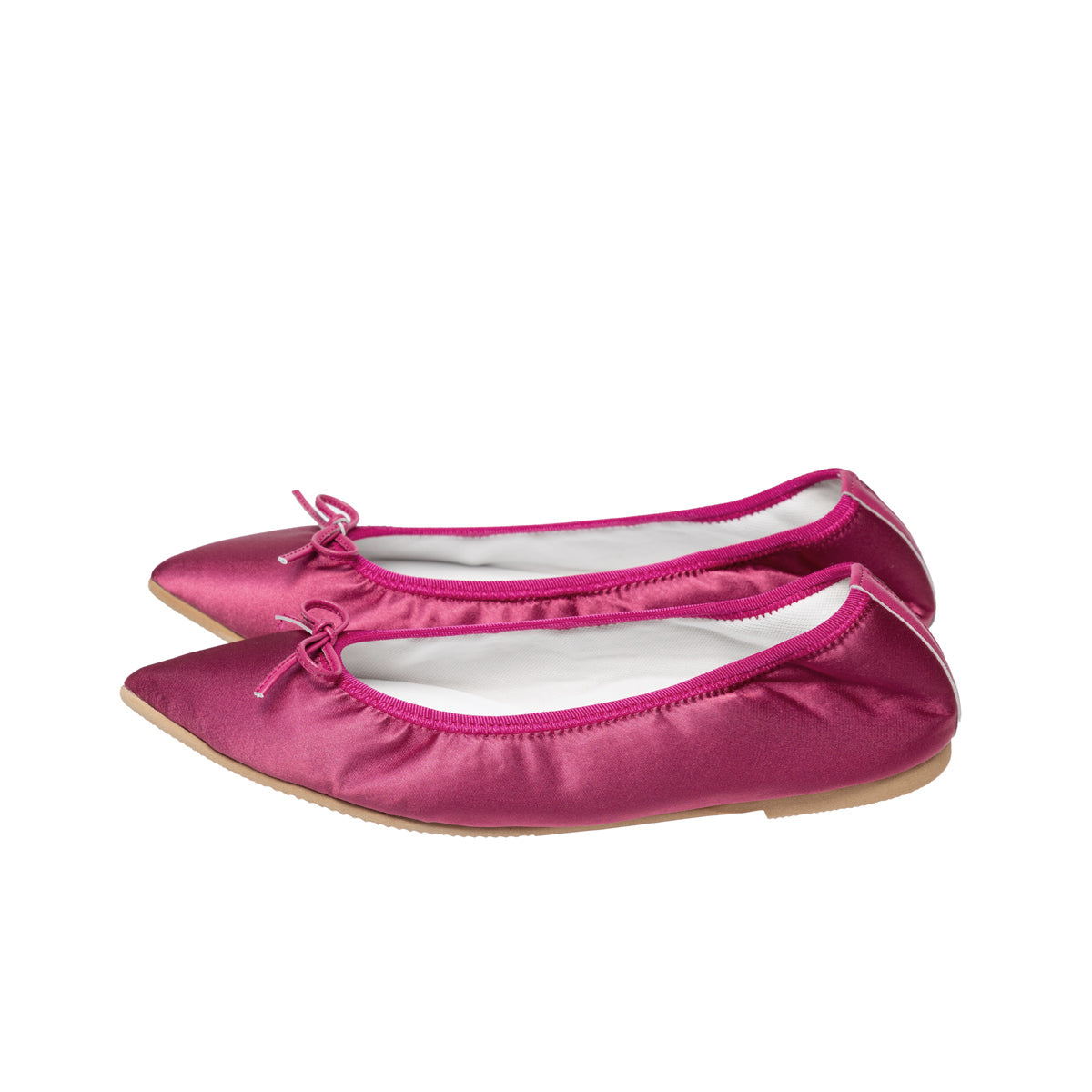 Mathilde -Waterproof Satin Fuchsiapink ウォータープルーフサテン フューシャピンク kurun クルン kuruntokyo 入学式 卒業式 クルントウキョウ 疲れない 痛くない madeinjapan 日本製 本革 バレエシューズ フラットシューズ  パンプス kurunTOKYO mdmバレエシューズwaterproof レインシューズ 小さいサイズ 大きいサイズ 26cm 21.5cm 26cm 25.5cm 25cm 22cm