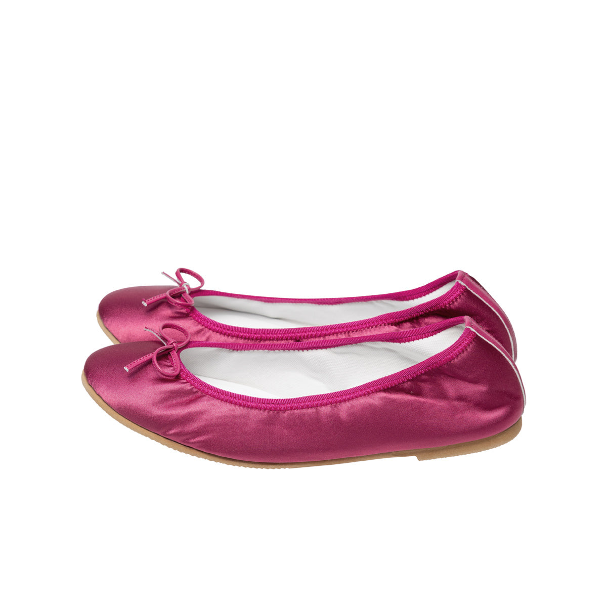 Pauline -Waterproof Satin Fuchsiapink ウォータープルーフサテン フューシャピンク kurun クルン kuruntokyo 入学式 卒業式 クルントウキョウ 疲れない 痛くない madeinjapan 日本製 本革 バレエシューズ フラットシューズ パンプス kurunTOKYO mdmバレエシューズwaterproof レインシューズ 小さいサイズ 大きいサイズ 26cm 21.5cm 26cm 25.5cm 25cm 22cm