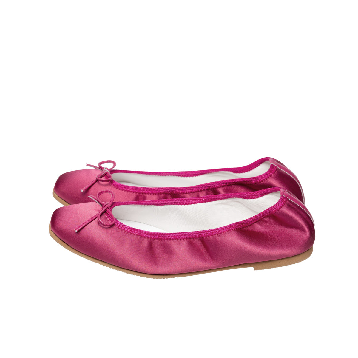 Giselle -Waterproof Satin Fuchsiapink ウォータープルーフサテン フューシャピンク kurun クルン kuruntokyo 入学式 卒業式 クルントウキョウ 疲れない 痛くない madeinjapan 日本製 本革 バレエシューズ フラットシューズ  パンプス kurunTOKYO mdmバレエシューズwaterproof レインシューズ 小さいサイズ 大きいサイズ 26cm 21.5cm 26cm 25.5cm 25cm 22cm