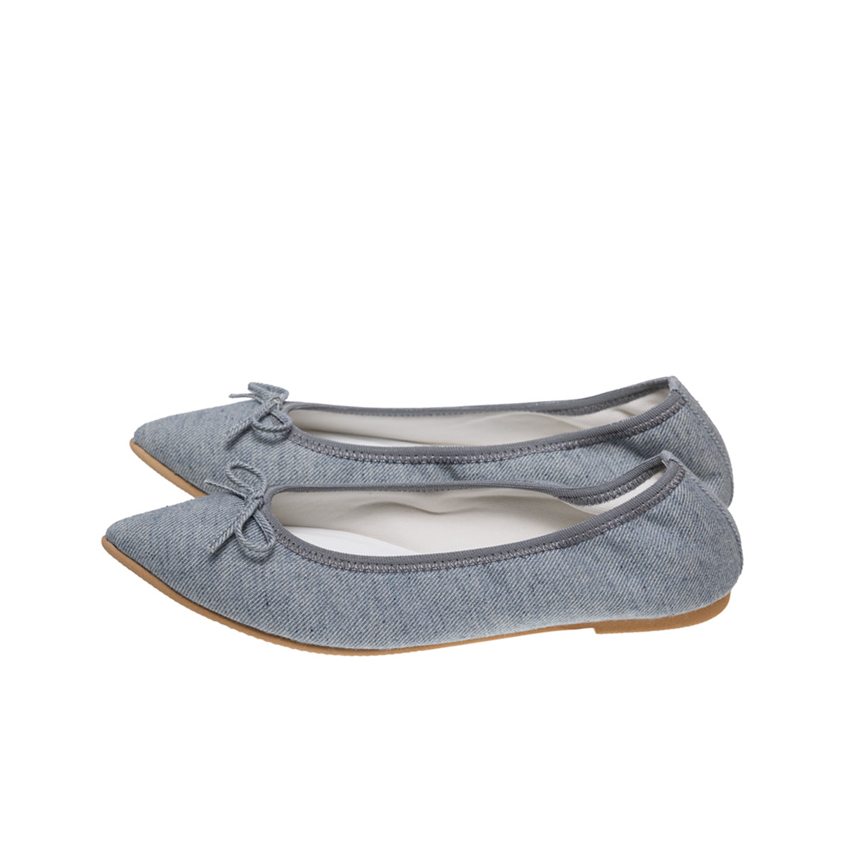Mathilde -Waterproof Denim Stone gray ウォータープルーフデニム ストーングレー kurun クルン kuruntokyo 入学式 卒業式 クルントウキョウ 疲れない 痛くない madeinjapan 日本製 本革 バレエシューズ フラットシューズ  パンプス kurunTOKYO mdmバレエシューズwaterproof レインシューズ 小さいサイズ 大きいサイズ 26cm 21.5cm 26cm 25.5cm 25cm 22cm