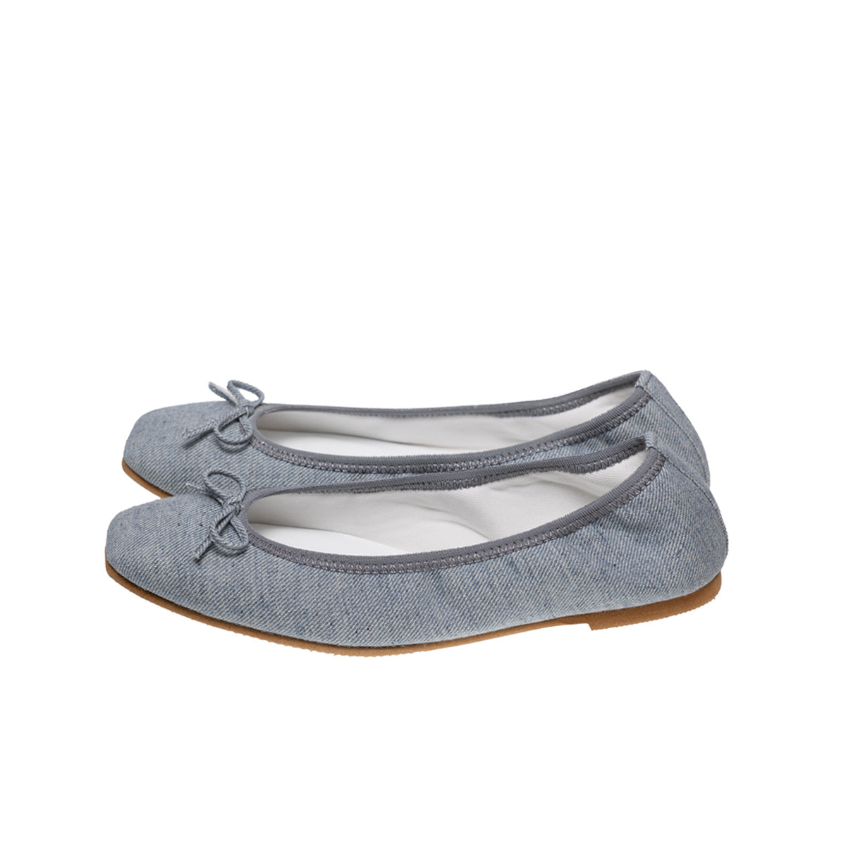 Giselle -Waterproof Denim Stonegray ウォータープルーフデニム ストーングレー kurun クルン kuruntokyo 入学式 卒業式 クルントウキョウ 疲れない 痛くない madeinjapan 日本製 本革 バレエシューズ フラットシューズ  パンプス kurunTOKYO mdmバレエシューズwaterproof レインシューズ 小さいサイズ 大きいサイズ 26cm 21.5cm 26cm 25.5cm 25cm 22cm