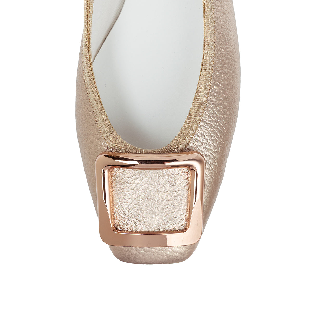Giselle -Waterproof Soft Shrink Buckle Pink gold ウォータープルーフ ソフトシュリンク バックルピンクゴールド kurun クルン kuruntokyo 入学式 卒業式 クルントウキョウ 疲れない 痛くない madeinjapan 日本製 本革 バレエシューズ フラットシューズ パンプス kurunTOKYO mdmバレエシューズwaterproof レインシューズ 小さいサイズ 大きいサイズ 26cm 21.5cm 26cm 25.5cm 25cm 22cm