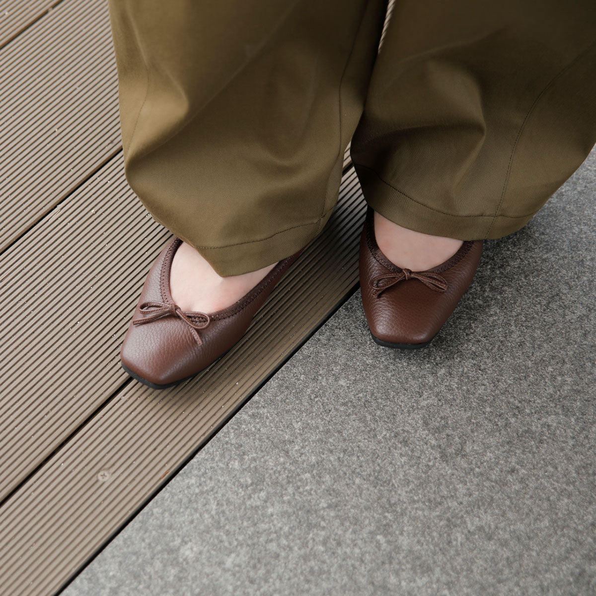 Giselle -Waterproof Soft Shrink Brown ウォータープルーフ ソフトシュリンク ブラウン kurun クルン kuruntokyo 入学式 卒業式 クルントウキョウ 疲れない 痛くない madeinjapan 日本製 本革 バレエシューズ フラットシューズ パンプス kurunTOKYO mdmバレエシューズwaterproof レインシューズ 小さいサイズ 大きいサイズ 26cm 21.5cm 26cm 25.5cm 25cm 22cm
