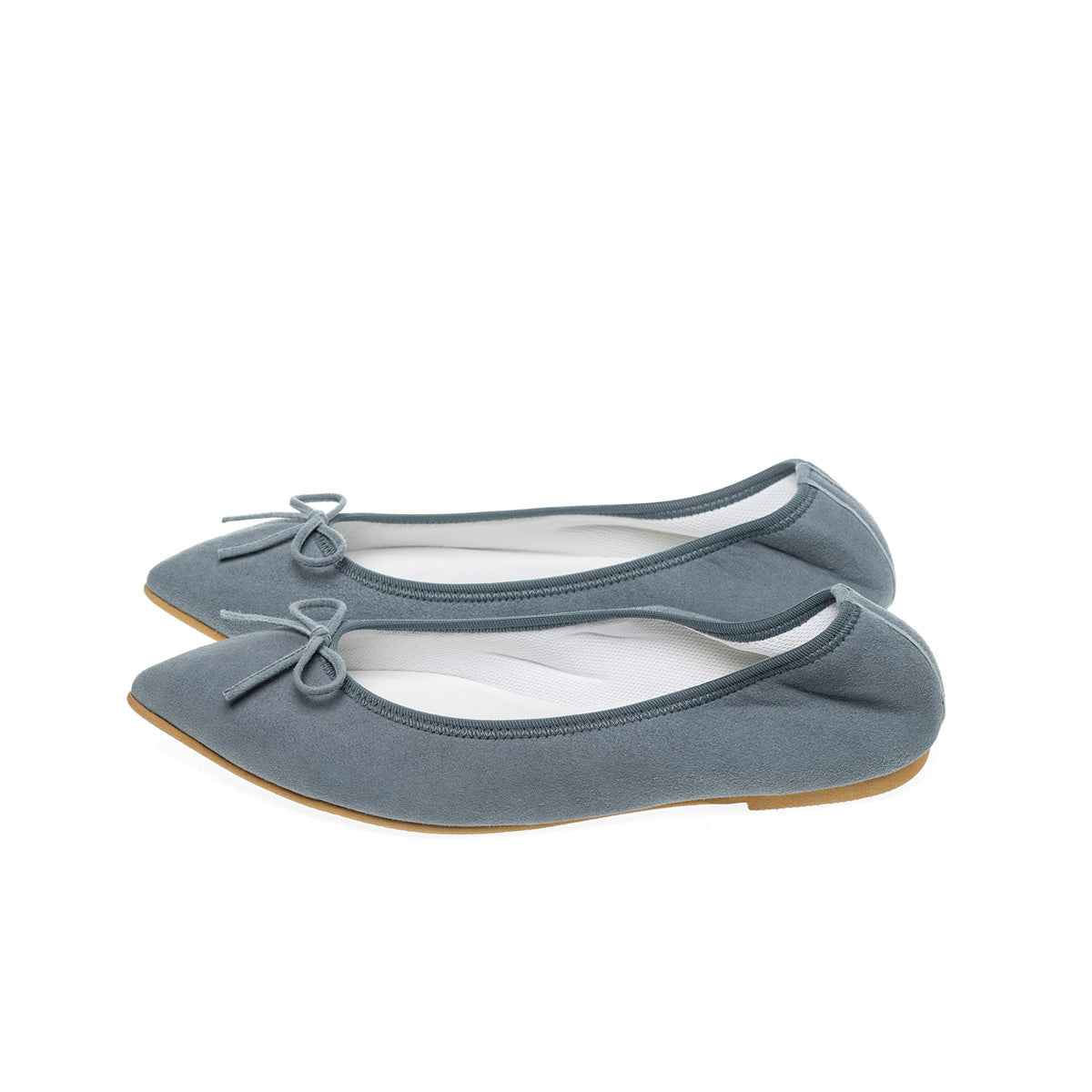 Mathilde -Waterproof Suede Bluegray　ウォータープルーフスエード ブルーグレー kurun クルン kuruntokyo 入学式 卒業式 クルントウキョウ 疲れない 痛くない madeinjapan 日本製 本革 バレエシューズ フラットシューズ  パンプス kurunTOKYO mdmバレエシューズwaterproof レインシューズ 小さいサイズ 大きいサイズ 26cm 21.5cm 26cm 25.5cm 25cm 22cm