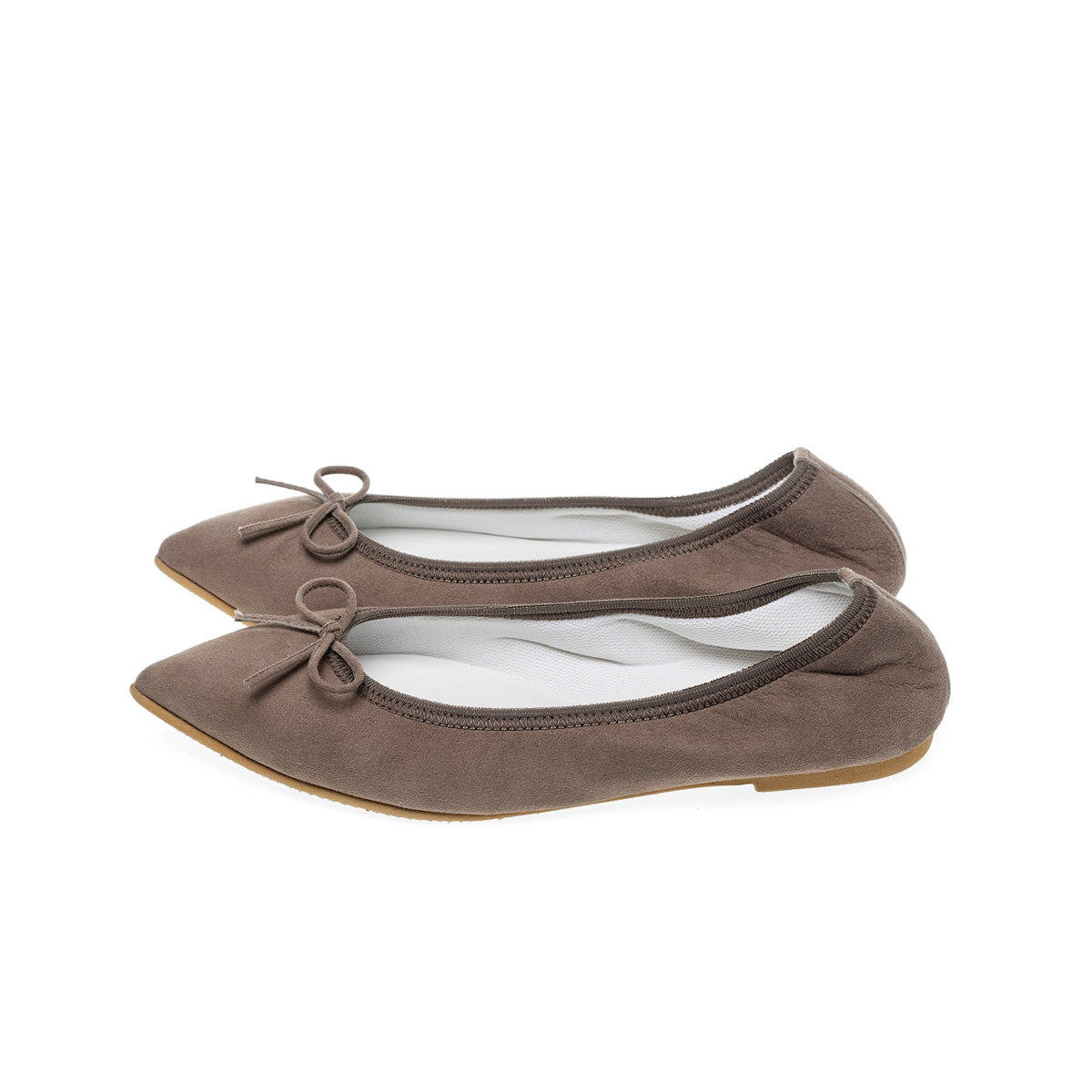 Mathilde -Waterproof Suede Taupe　ウォータープルーフスエード トープ kurun クルン kuruntokyo 入学式 卒業式 クルントウキョウ 疲れない 痛くない madeinjapan 日本製 本革 バレエシューズ フラットシューズ  パンプス kurunTOKYO mdmバレエシューズwaterproof レインシューズ 小さいサイズ 大きいサイズ 26cm 21.5cm 26cm 25.5cm 25cm 22cm