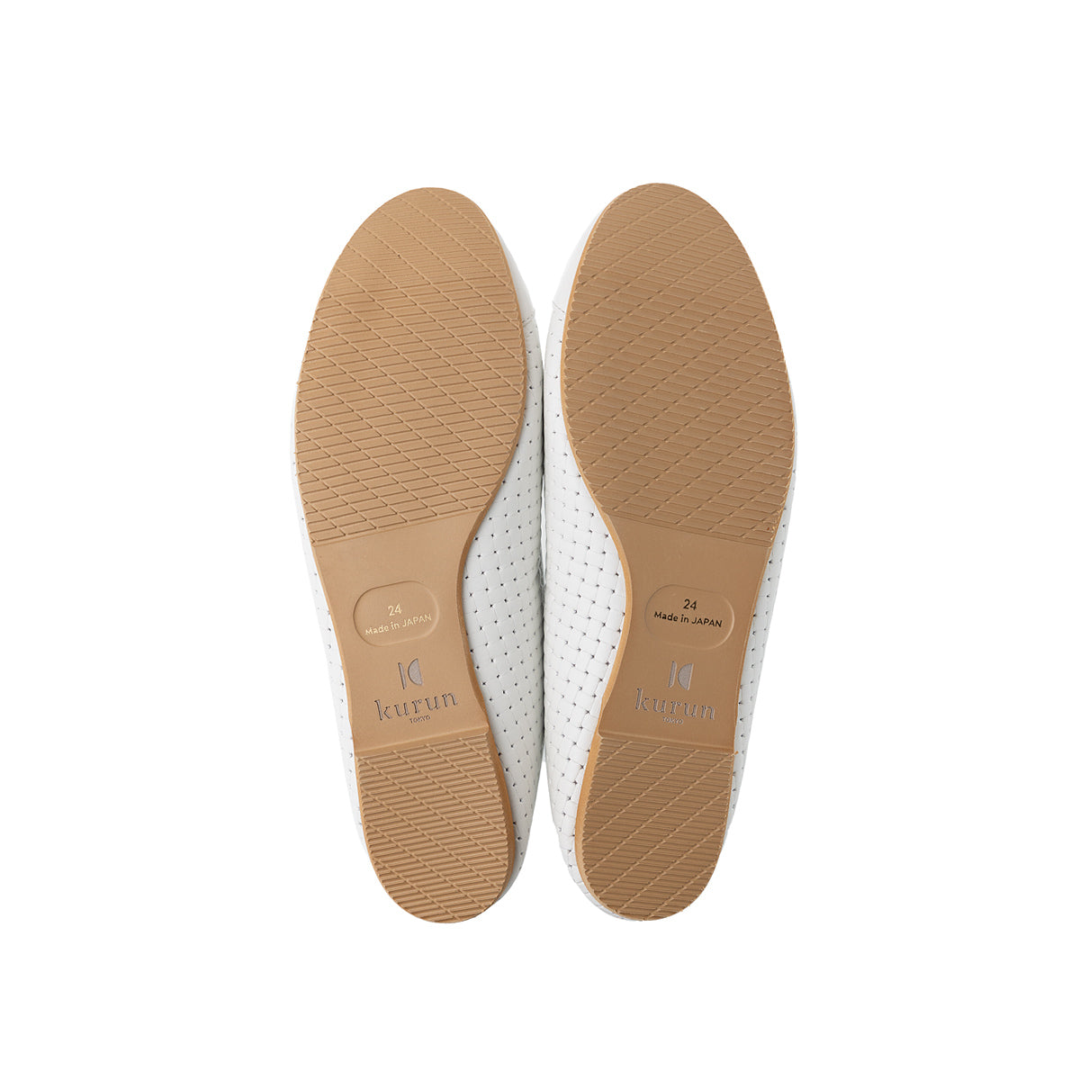 [4/9(wed)20:00～発売開始]Pauline -Waterproof Mesh embossed White ウォータープルーフメッシュ ホワイト kurun クルン kuruntokyo 入学式 卒業式 クルントウキョウ 疲れない 痛くない madeinjapan 日本製 本革 バレエシューズ フラットシューズ パンプス kurunTOKYO mdmバレエシューズwaterproof レインシューズ 小さいサイズ 大きいサイズ 26cm 21.5cm 26cm 25.5cm 25cm 22cm