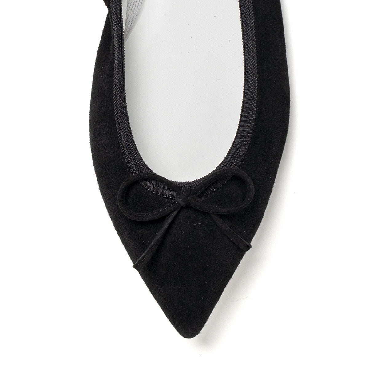 Mathilde -Waterproof Suede Black　ウォータープルーフスエード ブラック kurun クルン kuruntokyo 入学式 卒業式 クルントウキョウ 疲れない 痛くない madeinjapan 日本製 本革 バレエシューズ フラットシューズ  パンプス kurunTOKYO mdmバレエシューズwaterproof レインシューズ 小さいサイズ 大きいサイズ 26cm 21.5cm 26cm 25.5cm 25cm 22cm