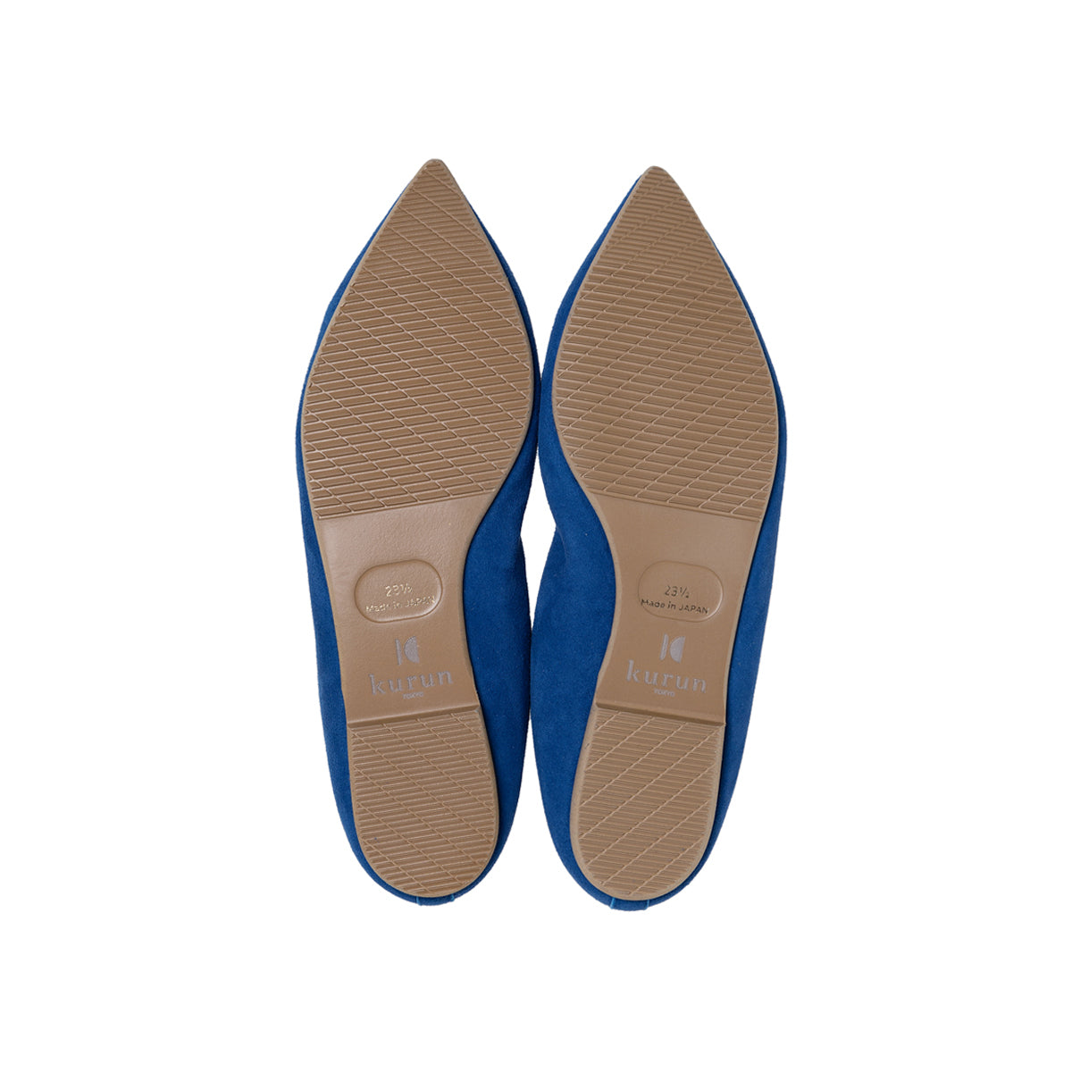 Mathilde -Waterproof Suede Blue　ウォータープルーフスエード ブルー kurun クルン kuruntokyo 入学式 卒業式 クルントウキョウ 疲れない 痛くない madeinjapan 日本製 本革 バレエシューズ フラットシューズ  パンプス kurunTOKYO mdmバレエシューズwaterproof レインシューズ 小さいサイズ 大きいサイズ 26cm 21.5cm 26cm 25.5cm 25cm 22cm