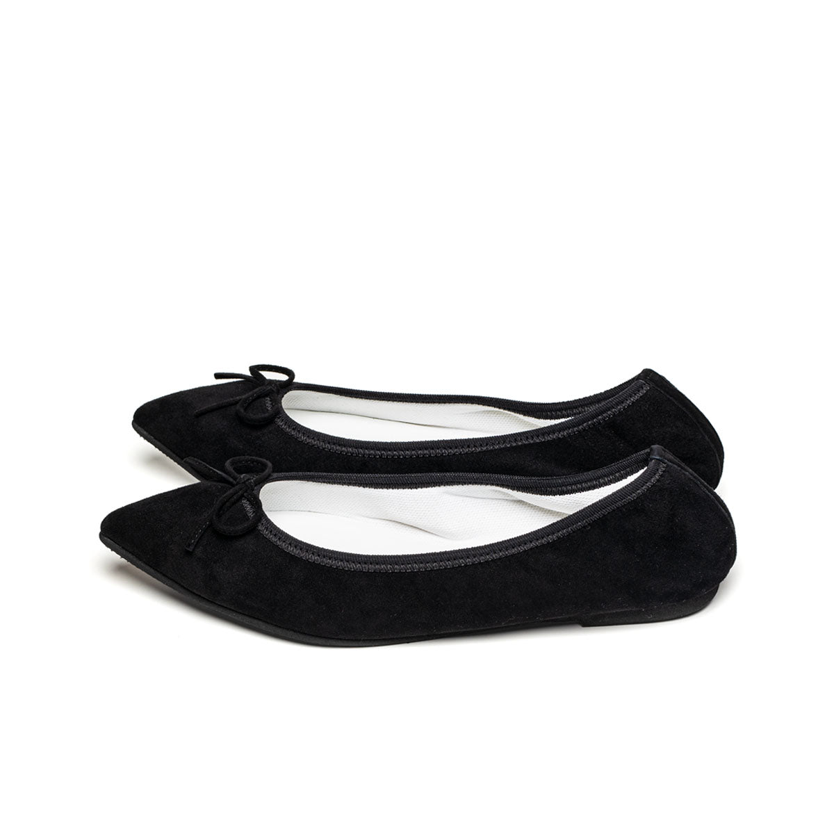 Mathilde -Waterproof Suede Black　ウォータープルーフスエード ブラック kurun クルン kuruntokyo 入学式 卒業式 クルントウキョウ 疲れない 痛くない madeinjapan 日本製 本革 バレエシューズ フラットシューズ  パンプス kurunTOKYO mdmバレエシューズwaterproof レインシューズ 小さいサイズ 大きいサイズ 26cm 21.5cm 26cm 25.5cm 25cm 22cm