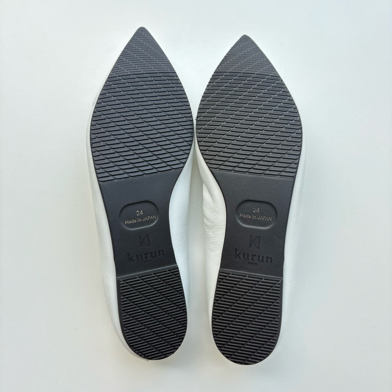 【期間限定 受注生産】Mathilde -Waterproof smooth White×Navy ウォータープルーフスムース ホワイト×ネイビー kurun クルン kuruntokyo 入学式 卒業式 クルントウキョウ 疲れない 痛くない madeinjapan 日本製 本革 バレエシューズ フラットシューズ パンプス kurunTOKYO mdmバレエシューズwaterproof レインシューズ 小さいサイズ 大きいサイズ 26cm 21.5cm 26cm 25.5cm 25cm 22cm