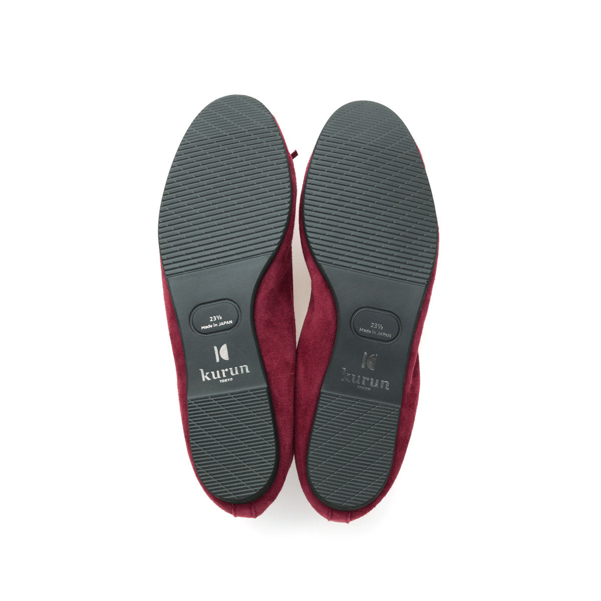 [期間限定 受注生産] -Suede Bordeaux スエード ボルドー kurun クルン kuruntokyo 入学式 卒業式 クルントウキョウ 疲れない 痛くない madeinjapan 日本製 本革 バレエシューズ フラットシューズ パンプス kurunTOKYO mdmバレエシューズwaterproof レインシューズ 小さいサイズ 大きいサイズ 26cm 21.5cm 26cm 25.5cm 25cm 22cm