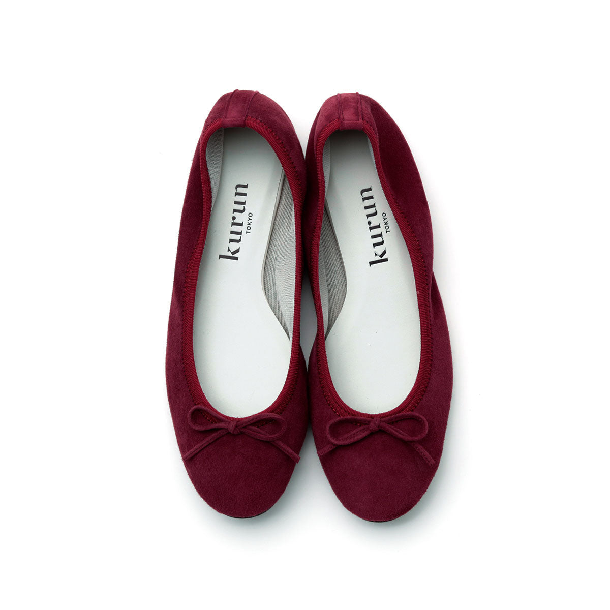 [期間限定 受注生産] -Suede Bordeaux スエード ボルドー kurun クルン kuruntokyo 入学式 卒業式 クルントウキョウ 疲れない 痛くない madeinjapan 日本製 本革 バレエシューズ フラットシューズ パンプス kurunTOKYO mdmバレエシューズwaterproof レインシューズ 小さいサイズ 大きいサイズ 26cm 21.5cm 26cm 25.5cm 25cm 22cm