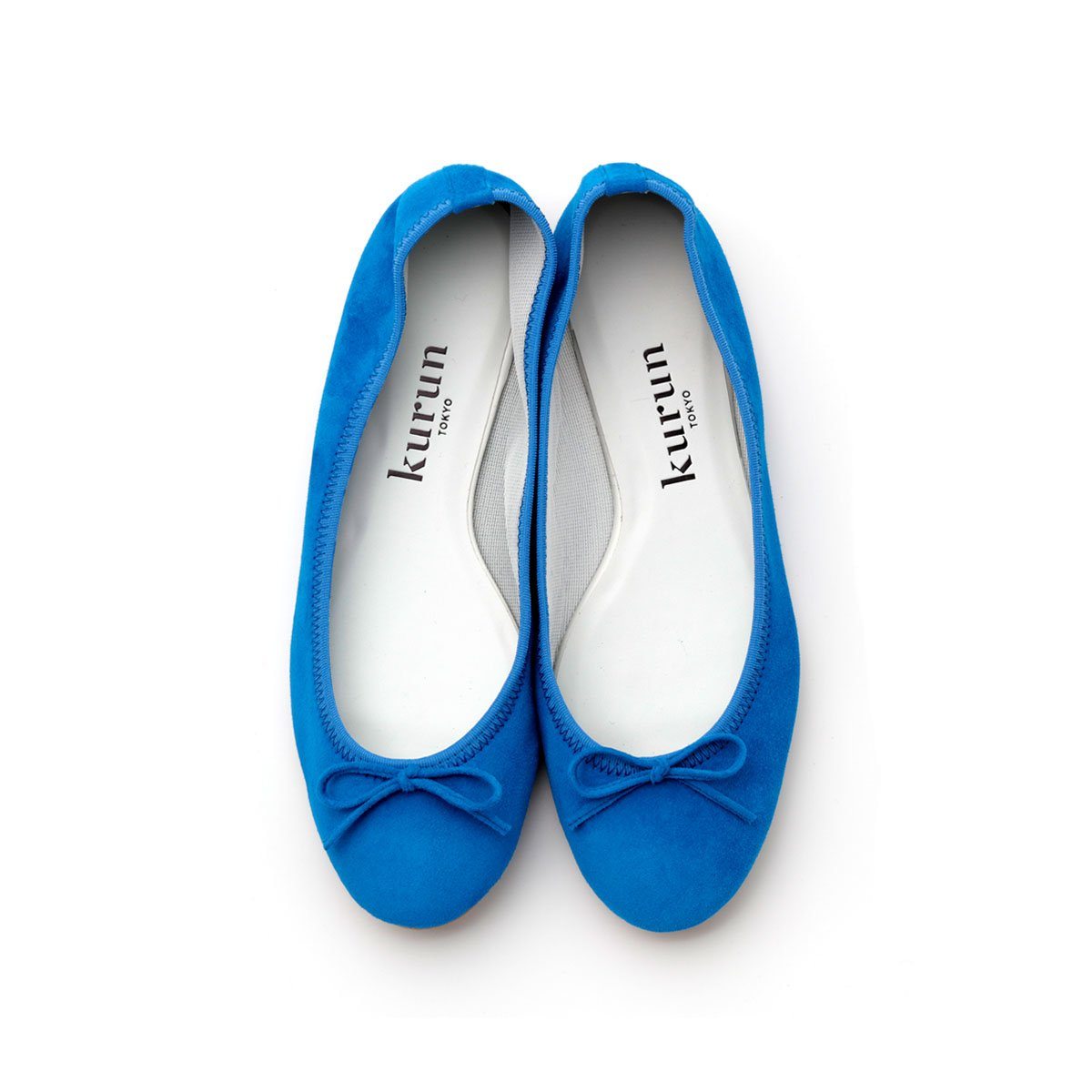 [期間限定 受注生産] -Suede Blue スエード ブルー kurun クルン kuruntokyo 入学式 卒業式 クルントウキョウ 疲れない 痛くない madeinjapan 日本製 本革 バレエシューズ フラットシューズ パンプス kurunTOKYO mdmバレエシューズwaterproof レインシューズ 小さいサイズ 大きいサイズ 26cm 21.5cm 26cm 25.5cm 25cm 22cm