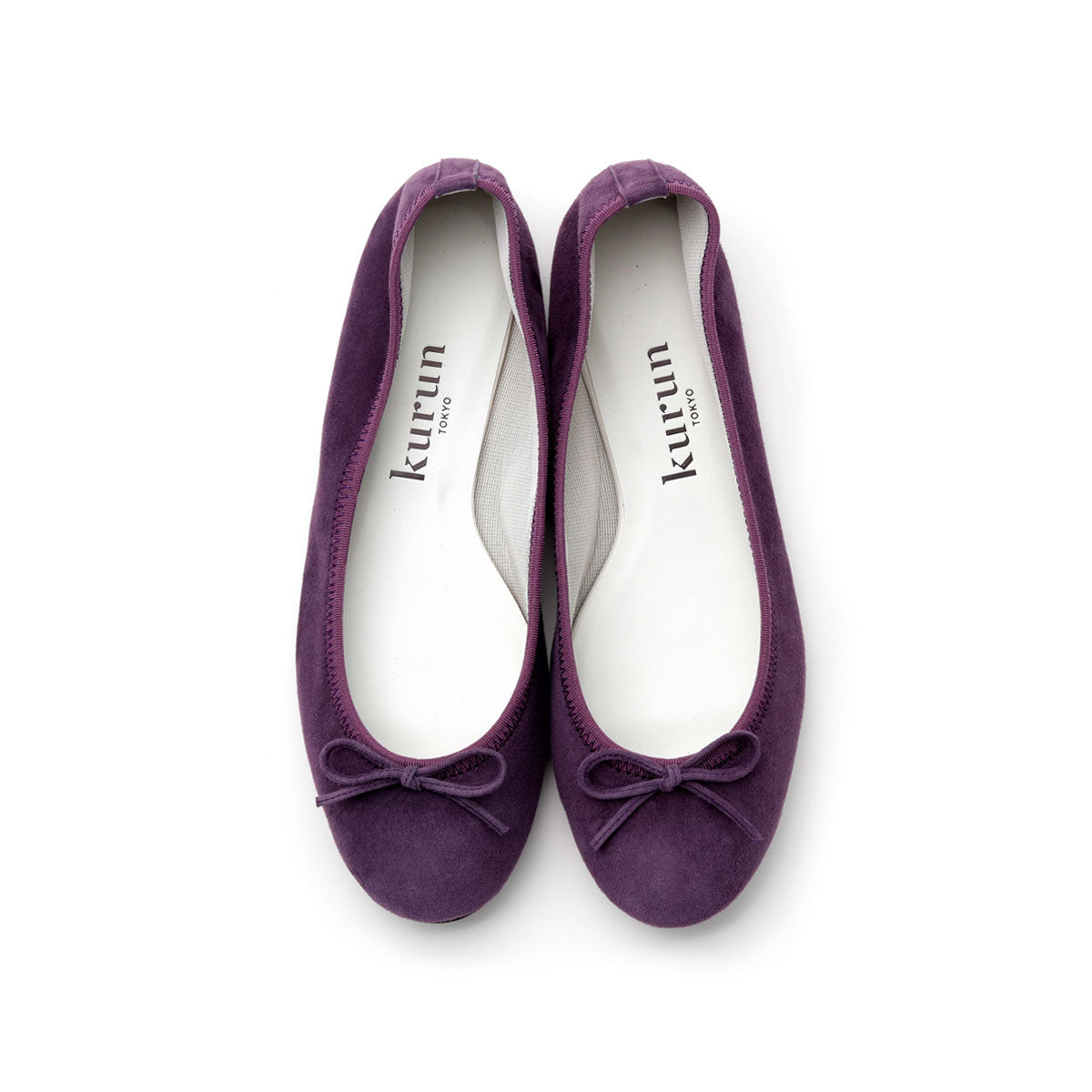 [期間限定 受注生産] -Suede Grape スエード グレープ kurun クルン kuruntokyo 入学式 卒業式 クルントウキョウ 疲れない 痛くない madeinjapan 日本製 本革 バレエシューズ フラットシューズ パンプス kurunTOKYO mdmバレエシューズwaterproof レインシューズ 小さいサイズ 大きいサイズ 26cm 21.5cm 26cm 25.5cm 25cm 22cm