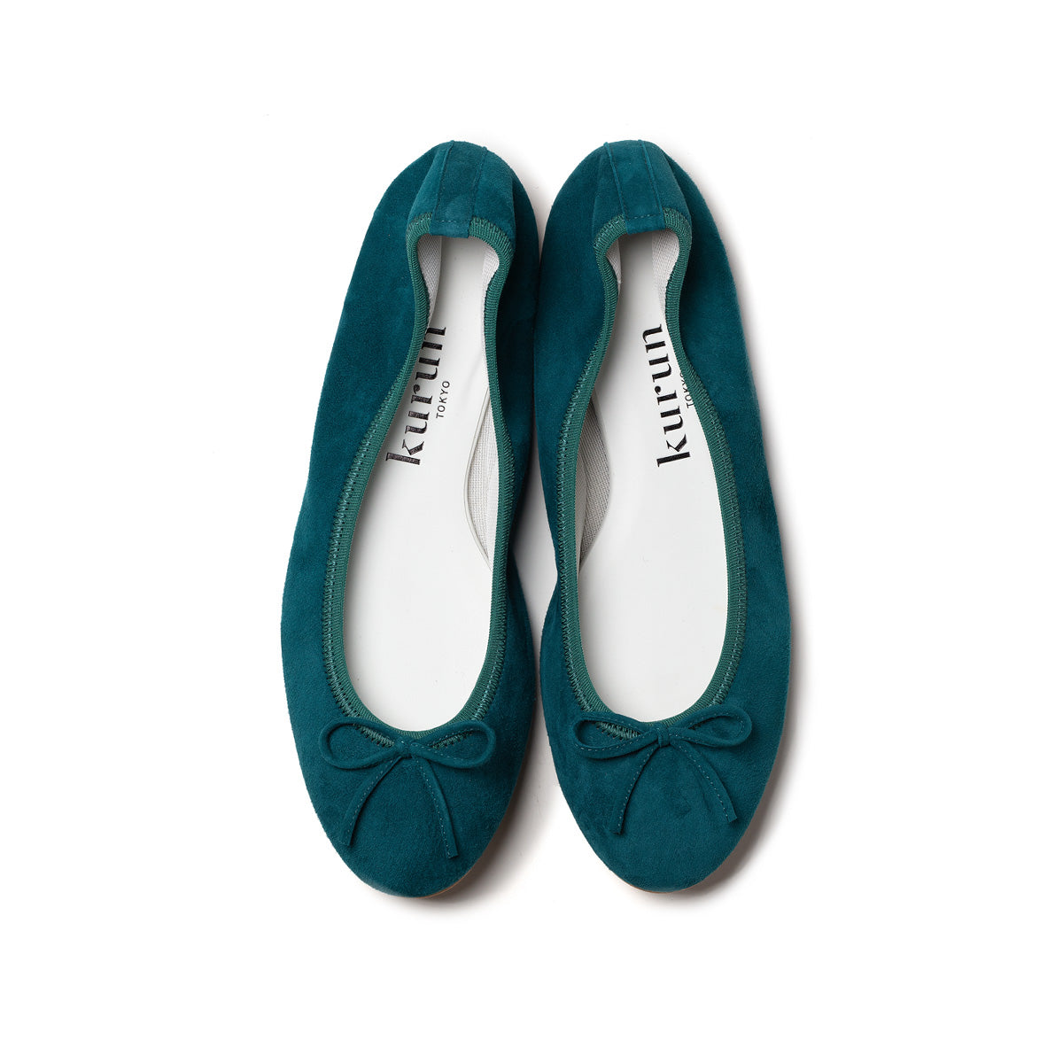 [期間限定 受注生産] -Suede Teal green スエード ティールグリーン kurun クルン kuruntokyo 入学式 卒業式 クルントウキョウ 疲れない 痛くない madeinjapan 日本製 本革 バレエシューズ フラットシューズ パンプス kurunTOKYO mdmバレエシューズwaterproof レインシューズ 小さいサイズ 大きいサイズ 26cm 21.5cm 26cm 25.5cm 25cm 22cm