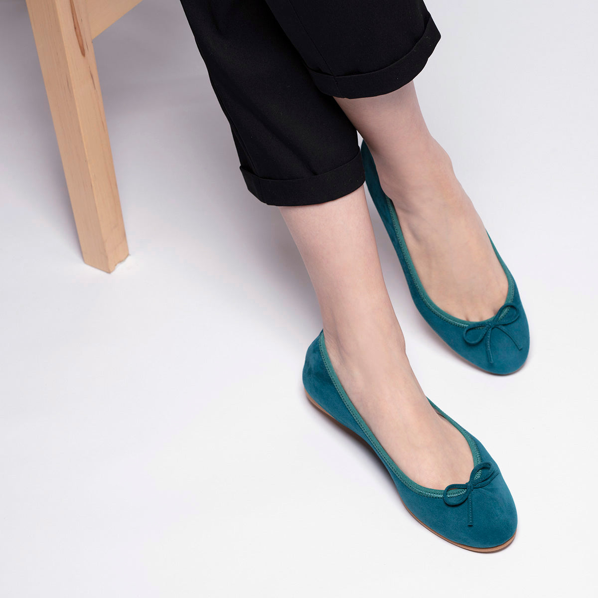 [期間限定 受注生産] -Suede Teal green スエード ティールグリーン kurun クルン kuruntokyo 入学式 卒業式 クルントウキョウ 疲れない 痛くない madeinjapan 日本製 本革 バレエシューズ フラットシューズ パンプス kurunTOKYO mdmバレエシューズwaterproof レインシューズ 小さいサイズ 大きいサイズ 26cm 21.5cm 26cm 25.5cm 25cm 22cm