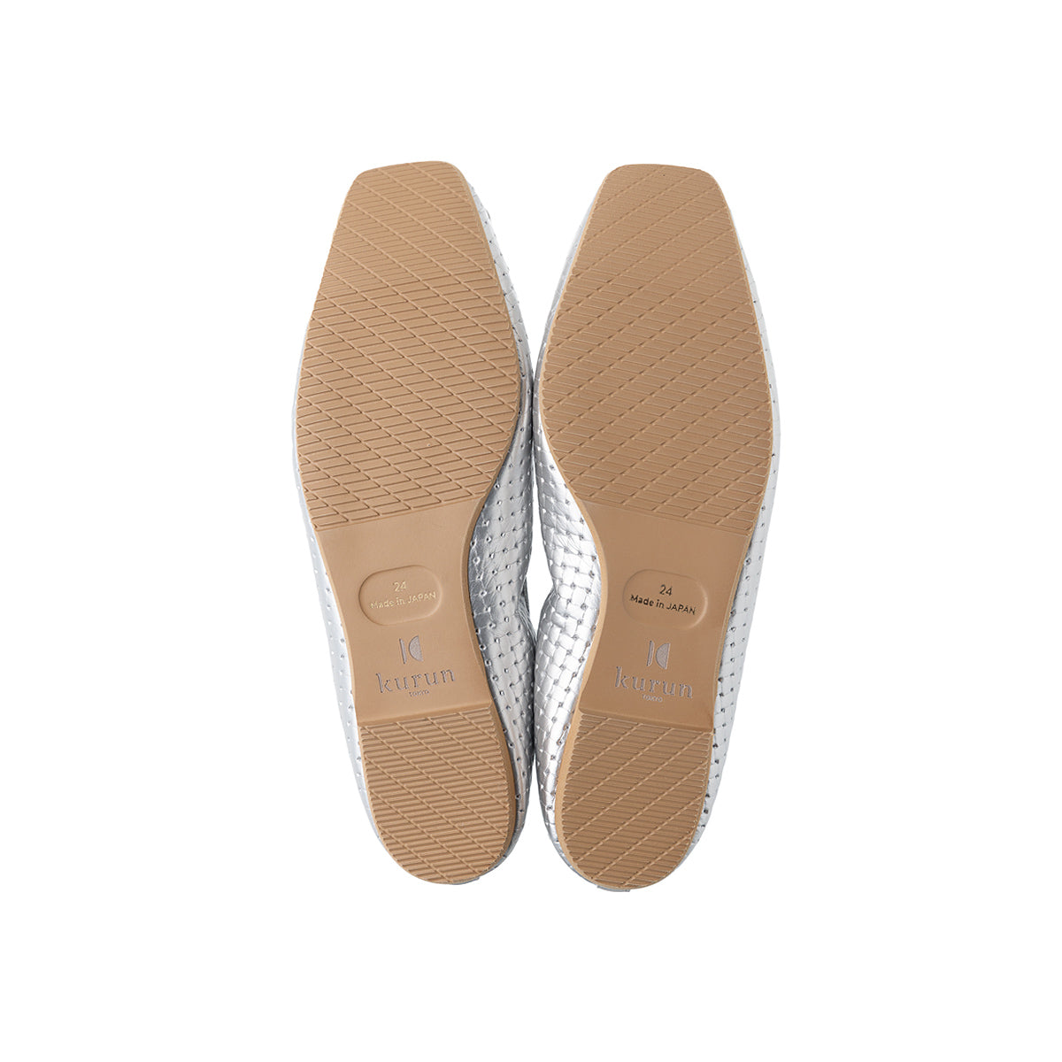 [4/9(wed)20:00～発売開始]Giselle -Waterproof Mesh embossed Silver ウォータープルーフメッシュ シルバー kurun クルン kuruntokyo 入学式 卒業式 クルントウキョウ 疲れない 痛くない madeinjapan 日本製 本革 バレエシューズ フラットシューズ パンプス kurunTOKYO mdmバレエシューズwaterproof レインシューズ 小さいサイズ 大きいサイズ 26cm 21.5cm 26cm 25.5cm 25cm 22cm