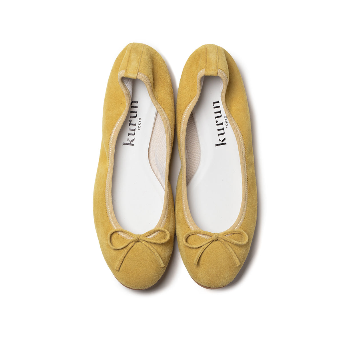 [期間限定 受注生産] -Suede Pistachio yellow スエード ピスタチオイエロー kurun クルン kuruntokyo 入学式 卒業式 クルントウキョウ 疲れない 痛くない madeinjapan 日本製 本革 バレエシューズ フラットシューズ パンプス kurunTOKYO mdmバレエシューズwaterproof レインシューズ 小さいサイズ 大きいサイズ 26cm 21.5cm 26cm 25.5cm 25cm 22cm