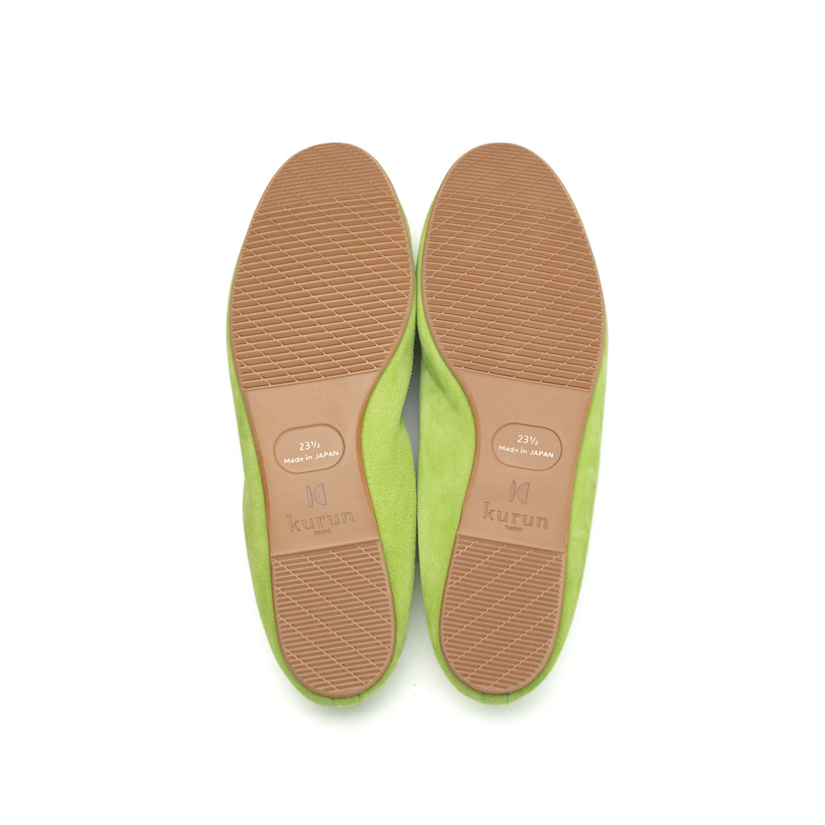 [期間限定 受注生産] -Suede Lime green スエード ライムグリーン kurun クルン kuruntokyo 入学式 卒業式 クルントウキョウ 疲れない 痛くない madeinjapan 日本製 本革 バレエシューズ フラットシューズ パンプス kurunTOKYO mdmバレエシューズwaterproof レインシューズ 小さいサイズ 大きいサイズ 26cm 21.5cm 26cm 25.5cm 25cm 22cm