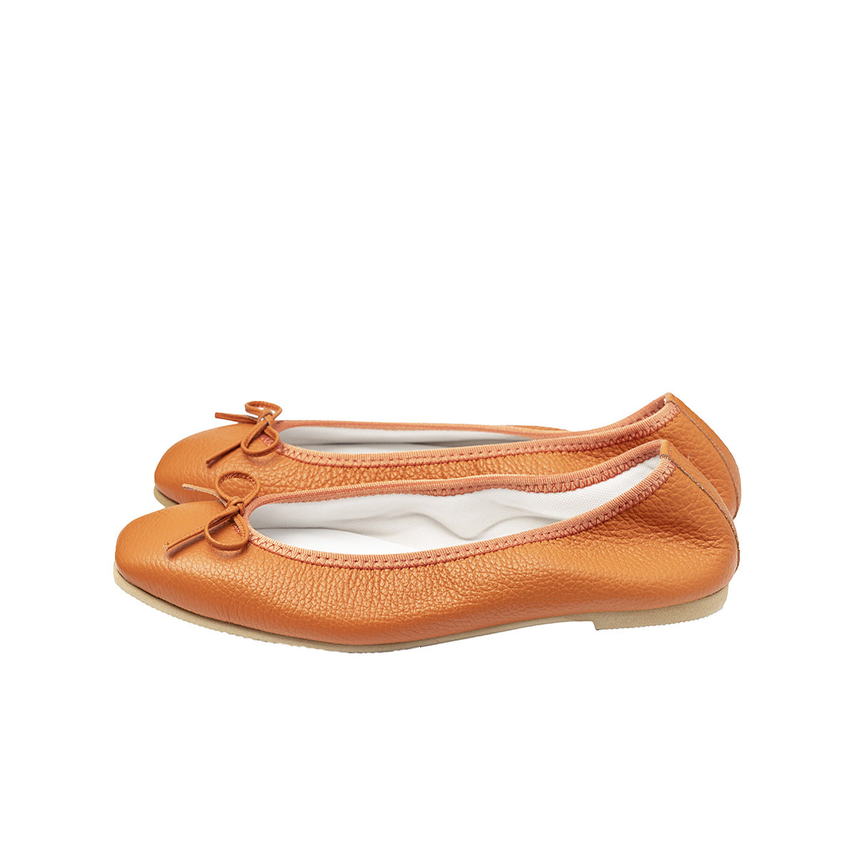Giselle -Waterproof Soft Shrink Orange ウォータープルーフ ソフトシュリンク オレンジ kurun クルン kuruntokyo 入学式 卒業式 クルントウキョウ 疲れない 痛くない madeinjapan 日本製 本革 バレエシューズ フラットシューズ パンプス kurunTOKYO mdmバレエシューズwaterproof レインシューズ 小さいサイズ 大きいサイズ 26cm 21.5cm 26cm 25.5cm 25cm 22cm