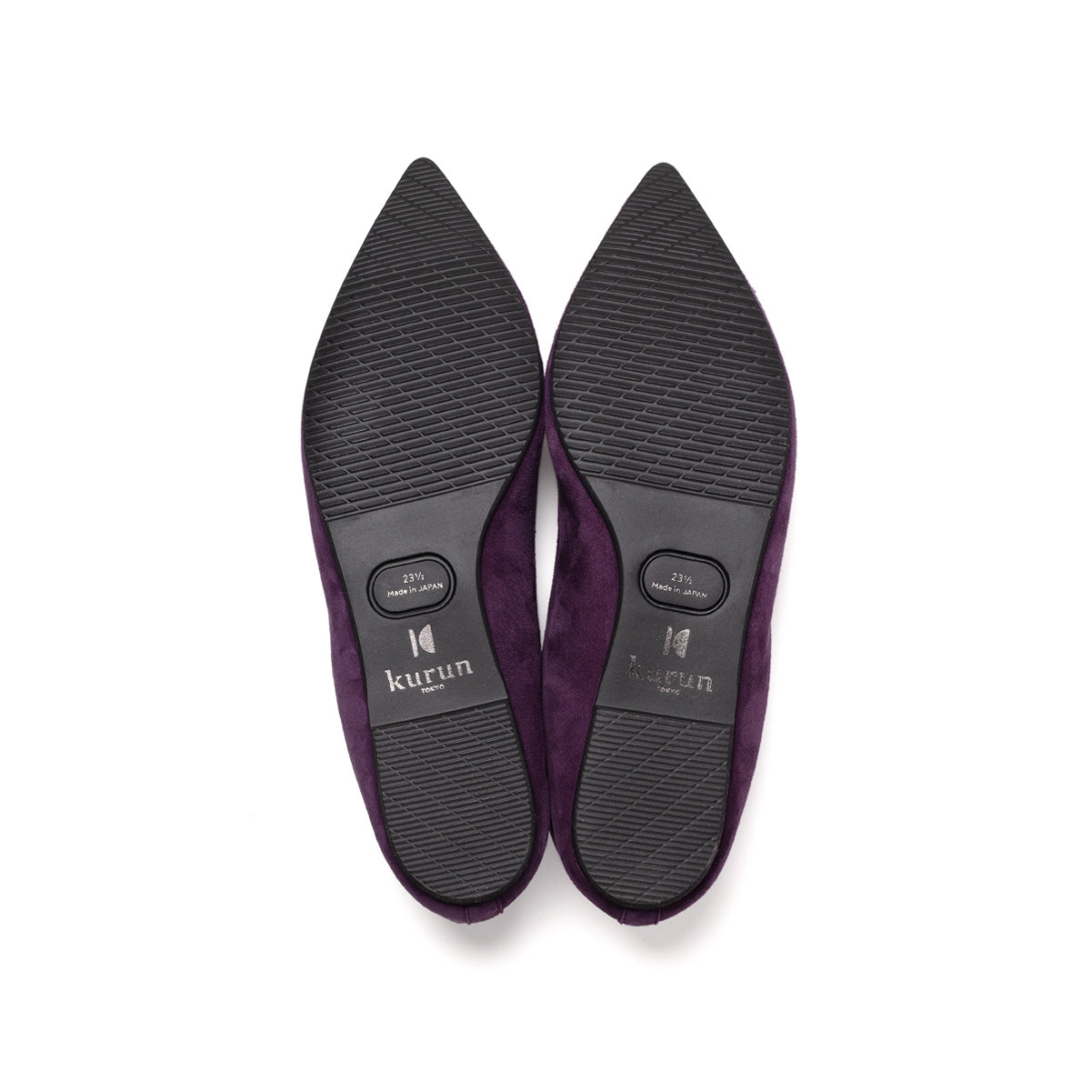 [期間限定 受注生産] -Suede Grape スエード グレープ kurun クルン kuruntokyo 入学式 卒業式 クルントウキョウ 疲れない 痛くない madeinjapan 日本製 本革 バレエシューズ フラットシューズ パンプス kurunTOKYO mdmバレエシューズwaterproof レインシューズ 小さいサイズ 大きいサイズ 26cm 21.5cm 26cm 25.5cm 25cm 22cm