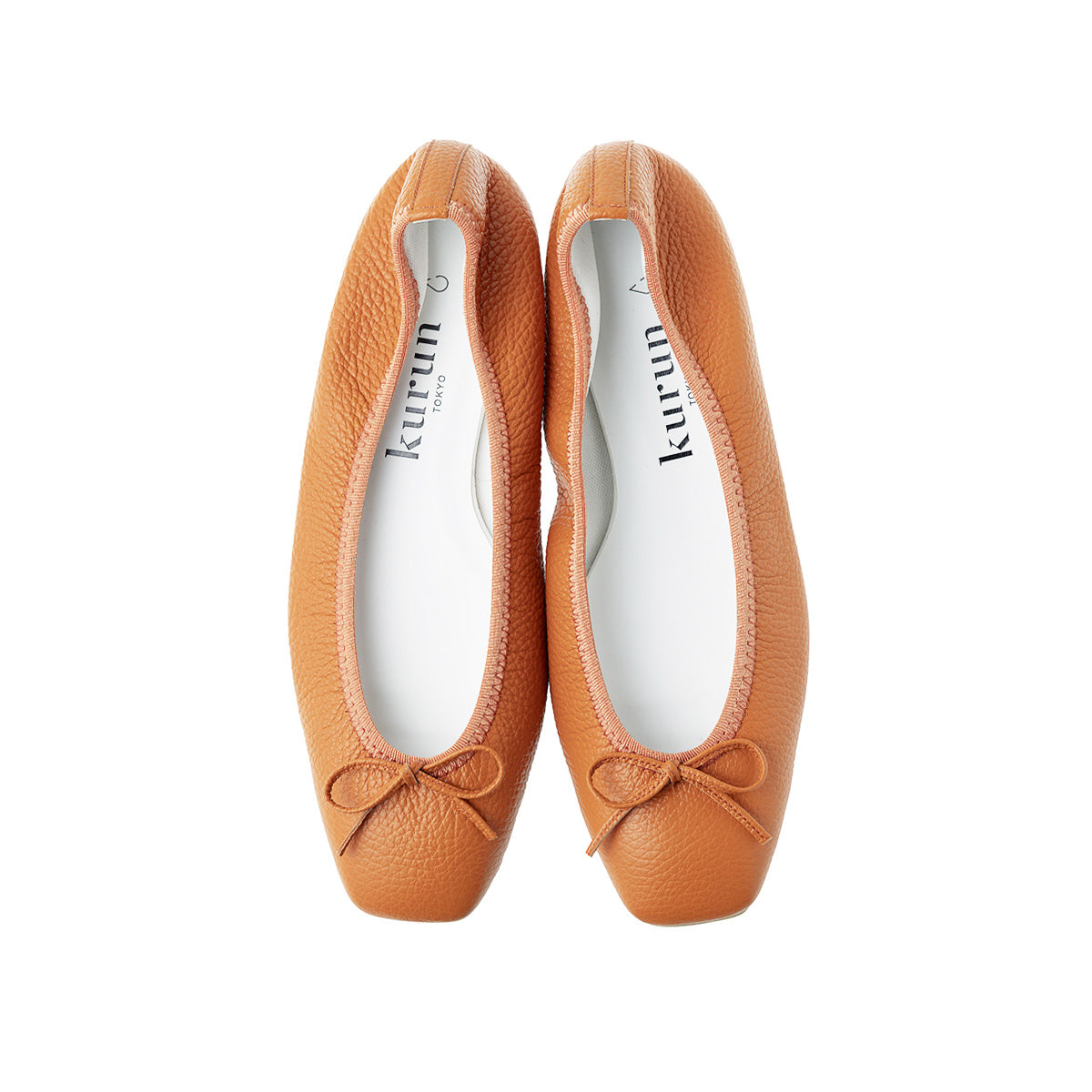 Giselle -Waterproof Soft Shrink Orange ウォータープルーフ ソフトシュリンク オレンジ kurun クルン kuruntokyo 入学式 卒業式 クルントウキョウ 疲れない 痛くない madeinjapan 日本製 本革 バレエシューズ フラットシューズ パンプス kurunTOKYO mdmバレエシューズwaterproof レインシューズ 小さいサイズ 大きいサイズ 26cm 21.5cm 26cm 25.5cm 25cm 22cm