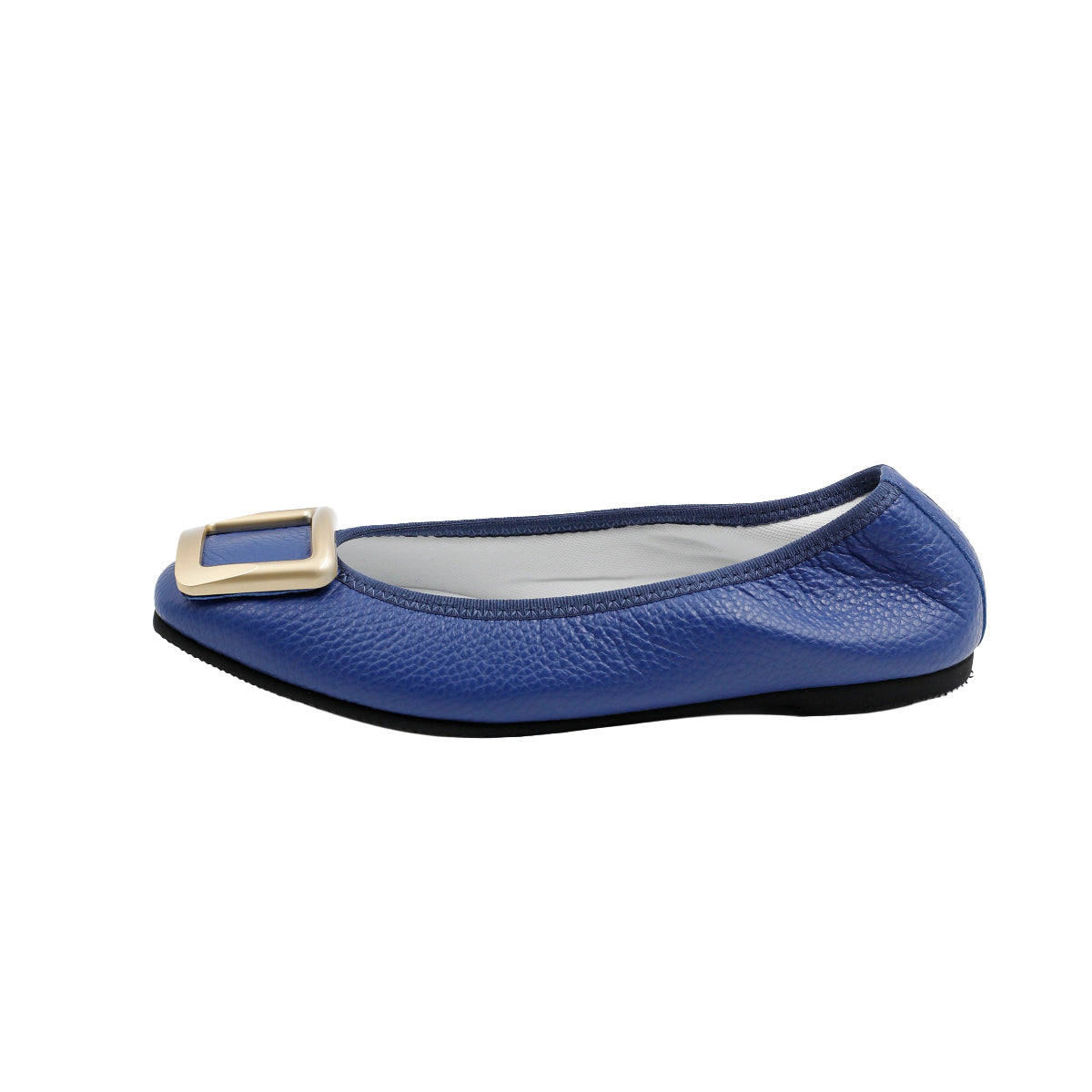 [9/16(wed)20:00～販売開始]Giselle -Waterproof Soft Shrink Buckle Royal blue ウォータープルーフ ソフトシュリンク バックル ロイヤルブルー kurun クルン kuruntokyo 入学式 卒業式 クルントウキョウ 疲れない 痛くない madeinjapan 日本製 本革 バレエシューズ フラットシューズ パンプス kurunTOKYO mdmバレエシューズwaterproof レインシューズ 小さいサイズ 大きいサイズ 26cm 21.5cm 26cm 25.5cm 25cm 22cm