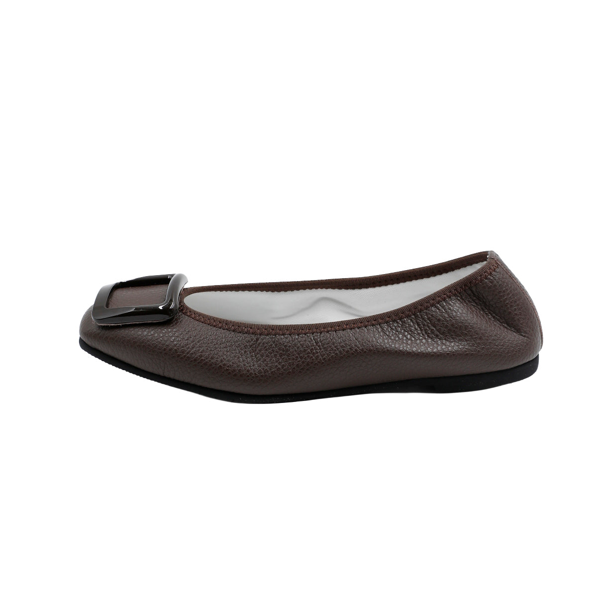 [9/16(wed)20:00～販売開始]Giselle -Waterproof Soft Shrink Buckle Dark brown ウォータープルーフ ソフトシュリンク バックル ダークブラウン kurun クルン kuruntokyo 入学式 卒業式 クルントウキョウ 疲れない 痛くない madeinjapan 日本製 本革 バレエシューズ フラットシューズ パンプス kurunTOKYO mdmバレエシューズwaterproof レインシューズ 小さいサイズ 大きいサイズ 26cm 21.5cm 26cm 25.5cm 25cm 22cm