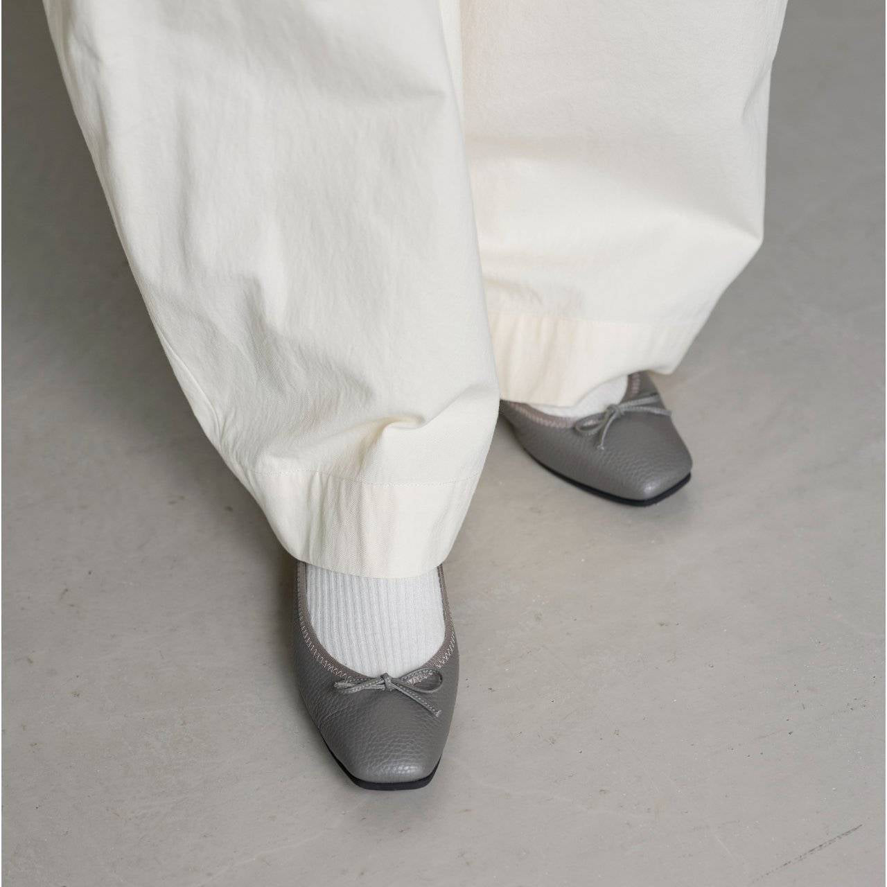 [9/3(wed)20:00～販売開始]Giselle -Waterproof Soft Shrink Gray ウォータープルーフ ソフトシュリンク グレー kurun クルン kuruntokyo 入学式 卒業式 クルントウキョウ 疲れない 痛くない madeinjapan 日本製 本革 バレエシューズ フラットシューズ パンプス kurunTOKYO mdmバレエシューズwaterproof レインシューズ 小さいサイズ 大きいサイズ 26cm 21.5cm 26cm 25.5cm 25cm 22cm