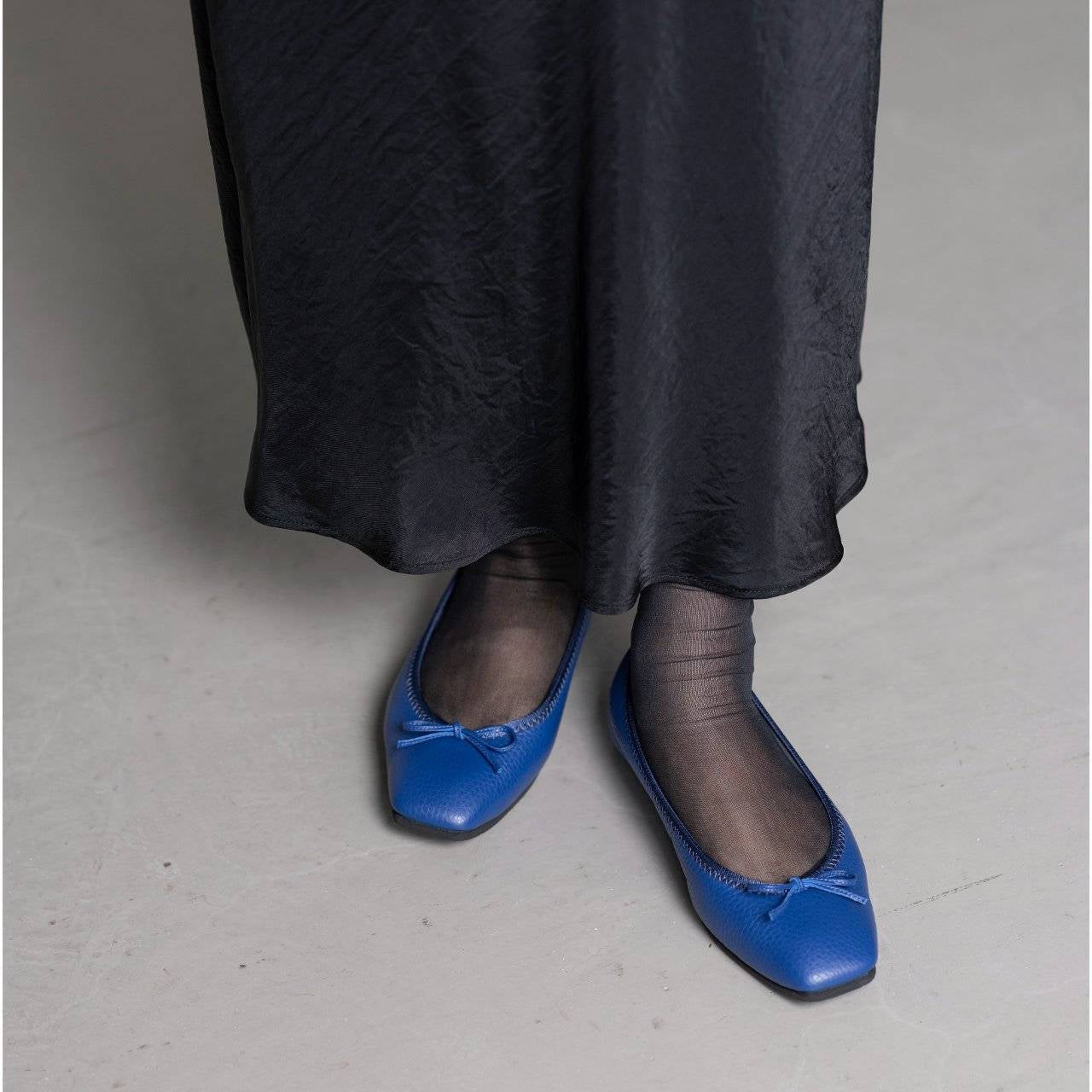 [9/3(wed)20:00～販売開始]Giselle -Waterproof Soft Shrink Royal blue ウォータープルーフ ソフトシュリンク ロイヤルブルー kurun クルン kuruntokyo 入学式 卒業式 クルントウキョウ 疲れない 痛くない madeinjapan 日本製 本革 バレエシューズ フラットシューズ パンプス kurunTOKYO mdmバレエシューズwaterproof レインシューズ 小さいサイズ 大きいサイズ 26cm 21.5cm 26cm 25.5cm 25cm 22cm