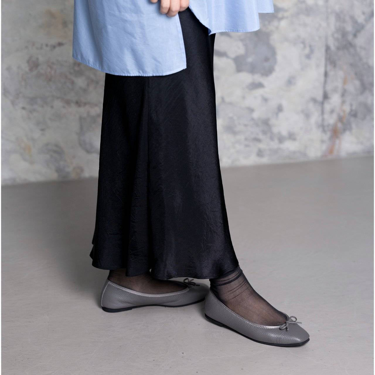 [9/3(wed)20:00～販売開始]Giselle -Waterproof Soft Shrink Gray ウォータープルーフ ソフトシュリンク グレー kurun クルン kuruntokyo 入学式 卒業式 クルントウキョウ 疲れない 痛くない madeinjapan 日本製 本革 バレエシューズ フラットシューズ パンプス kurunTOKYO mdmバレエシューズwaterproof レインシューズ 小さいサイズ 大きいサイズ 26cm 21.5cm 26cm 25.5cm 25cm 22cm