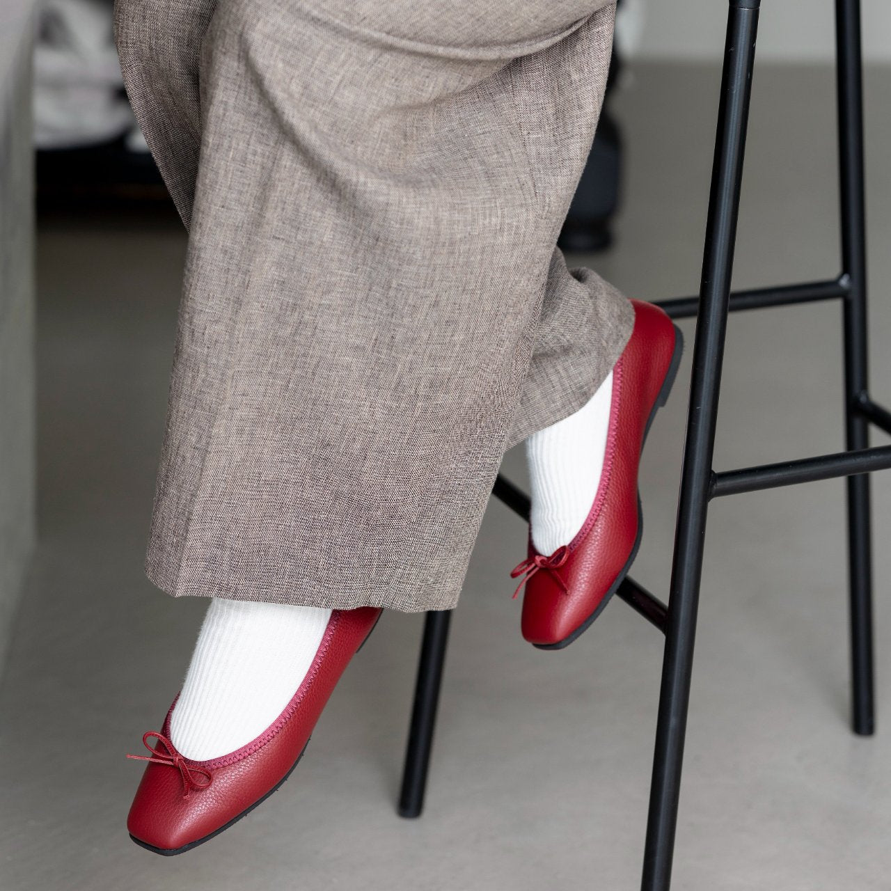 [9/3(wed)20:00～販売開始]Giselle -Waterproof Soft Shrink Bordeaux ウォータープルーフ ソフトシュリンク ボルドー kurun クルン kuruntokyo 入学式 卒業式 クルントウキョウ 疲れない 痛くない madeinjapan 日本製 本革 バレエシューズ フラットシューズ パンプス kurunTOKYO mdmバレエシューズwaterproof レインシューズ 小さいサイズ 大きいサイズ 26cm 21.5cm 26cm 25.5cm 25cm 22cm