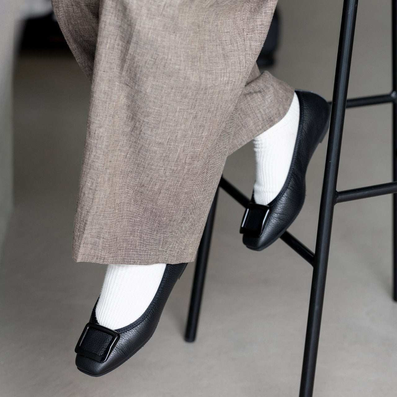 [9/3(wed)20:00～販売開始]Giselle -Waterproof Soft Shrink Buckle Black ウォータープルーフ ソフトシュリンク バックルブラック kurun クルン kuruntokyo 入学式 卒業式 クルントウキョウ 疲れない 痛くない madeinjapan 日本製 本革 バレエシューズ フラットシューズ パンプス kurunTOKYO mdmバレエシューズwaterproof レインシューズ 小さいサイズ 大きいサイズ 26cm 21.5cm 26cm 25.5cm 25cm 22cm