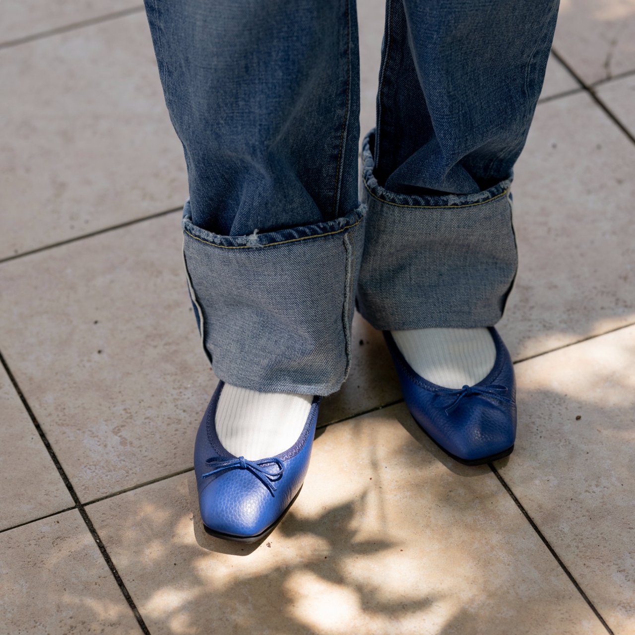 [9/3(wed)20:00～販売開始]Giselle -Waterproof Soft Shrink Royal blue ウォータープルーフ ソフトシュリンク ロイヤルブルー kurun クルン kuruntokyo 入学式 卒業式 クルントウキョウ 疲れない 痛くない madeinjapan 日本製 本革 バレエシューズ フラットシューズ パンプス kurunTOKYO mdmバレエシューズwaterproof レインシューズ 小さいサイズ 大きいサイズ 26cm 21.5cm 26cm 25.5cm 25cm 22cm