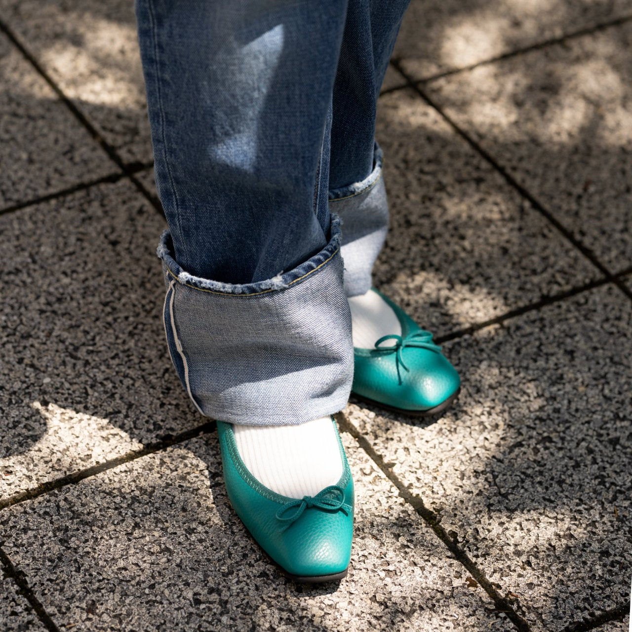 [9/3(wed)20:00～販売開始]Giselle -Waterproof Soft Shrink Ivy Green ウォータープルーフ ソフトシュリンク アイビーグリーン kurun クルン kuruntokyo 入学式 卒業式 クルントウキョウ 疲れない 痛くない madeinjapan 日本製 本革 バレエシューズ フラットシューズ パンプス kurunTOKYO mdmバレエシューズwaterproof レインシューズ 小さいサイズ 大きいサイズ 26cm 21.5cm 26cm 25.5cm 25cm 22cm