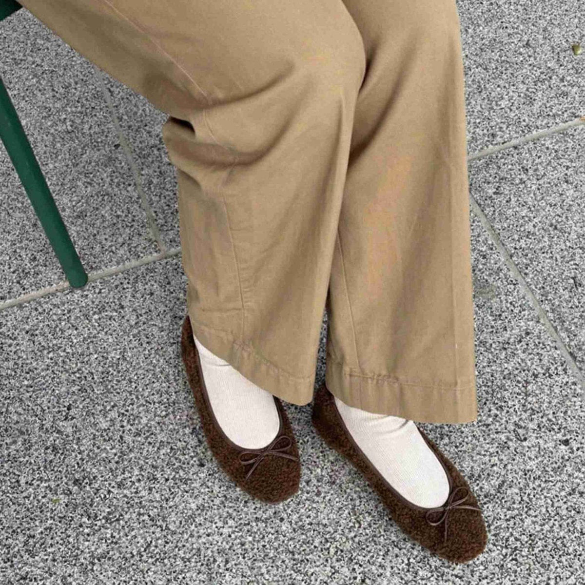 Giselle -Boa Cloth Brown ボアクロス ブラウン kurun クルン kuruntokyo 入学式 卒業式 クルントウキョウ 疲れない 痛くない madeinjapan 日本製 本革 バレエシューズ フラットシューズ パンプス kurunTOKYO mdmバレエシューズwaterproof レインシューズ 小さいサイズ 大きいサイズ 26cm 21.5cm 26cm 25.5cm 25cm 22cm