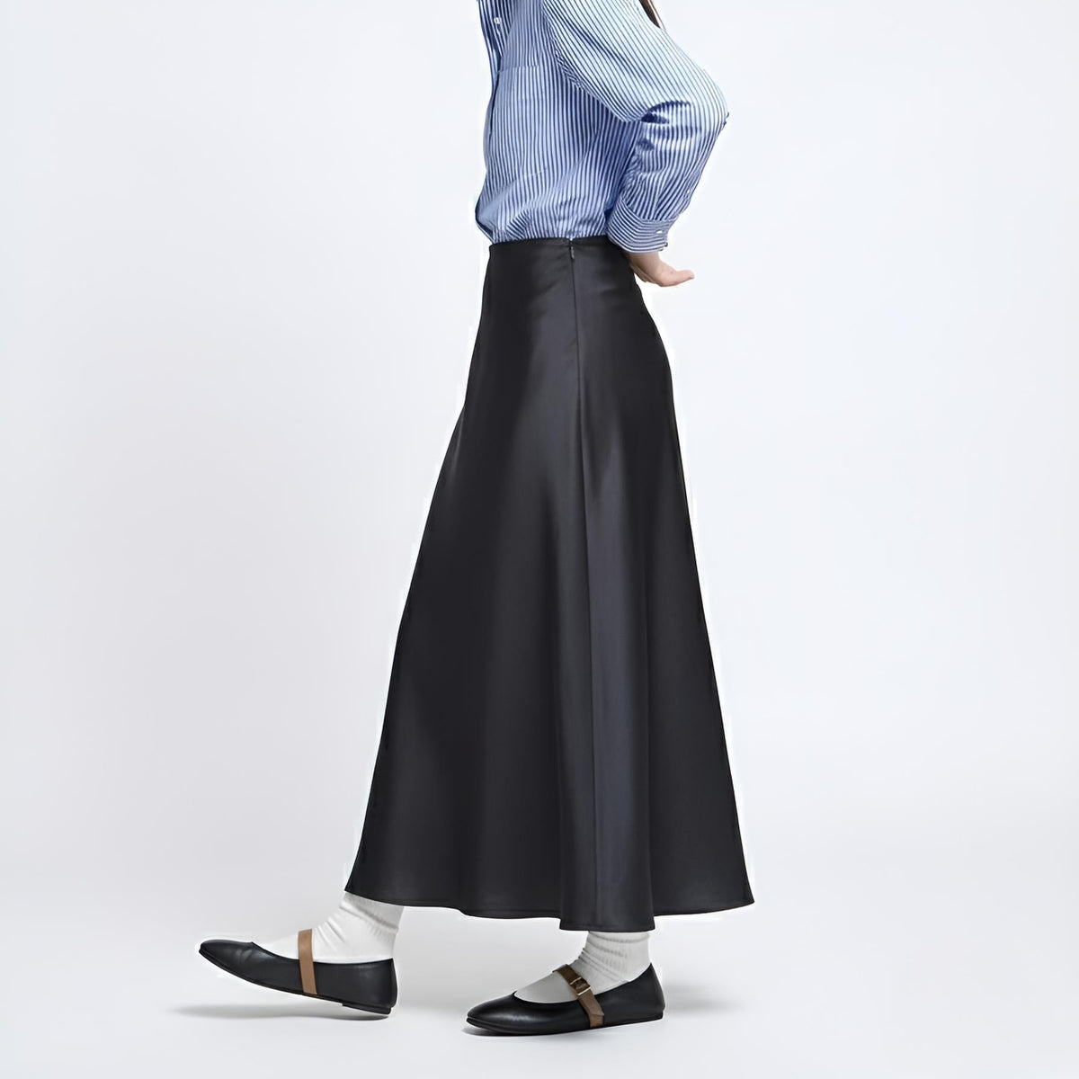 Flavie -Waterproof smooth Strap Black ウォータープルーフ スムース ストラップブラック kurun クルン kuruntokyo 入学式 卒業式 クルントウキョウ 疲れない 痛くない madeinjapan 日本製 本革 バレエシューズ フラットシューズ パンプス kurunTOKYO mdmバレエシューズwaterproof レインシューズ 小さいサイズ 大きいサイズ 26cm 21.5cm 26cm 25.5cm 25cm 22cm