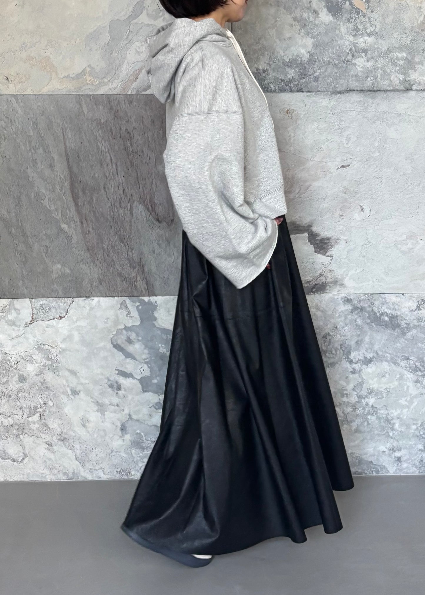 SACRA/SYNTHETIC LEATHER SKIRT