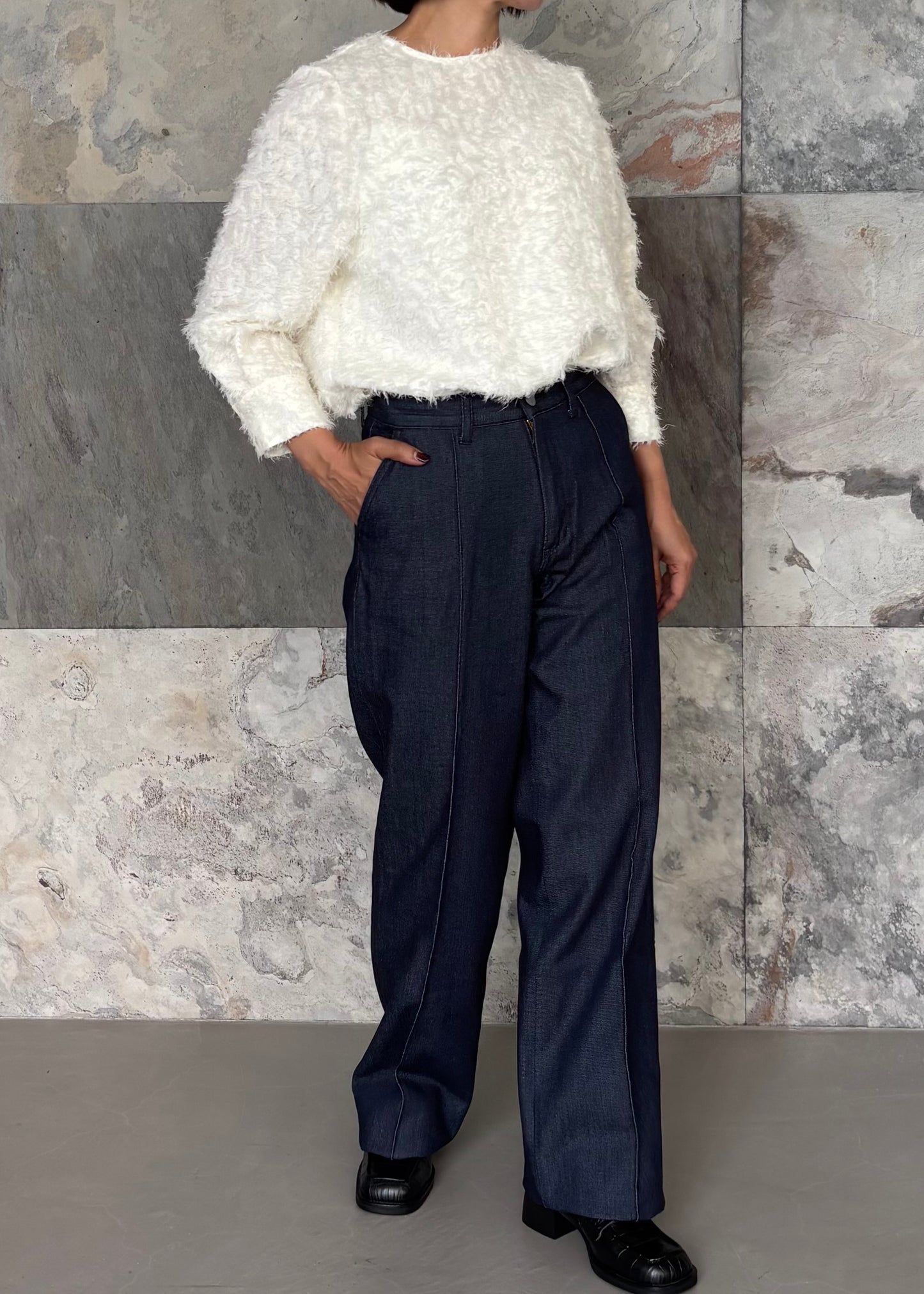 SINME/シャギーブラウス