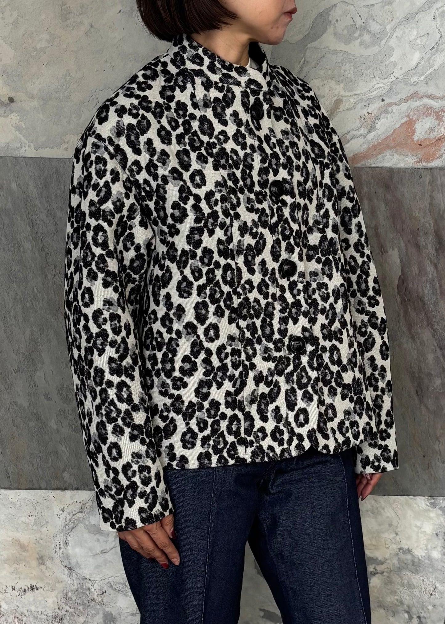 SINME/レオパードジャケット