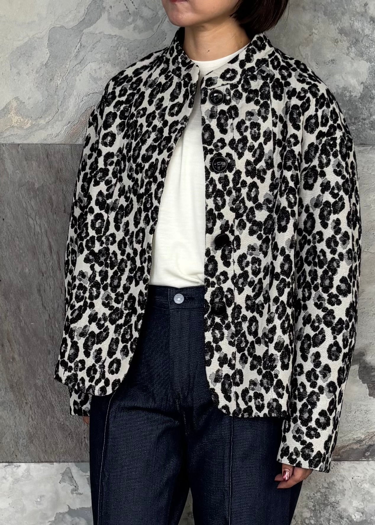 SINME/レオパードジャケット