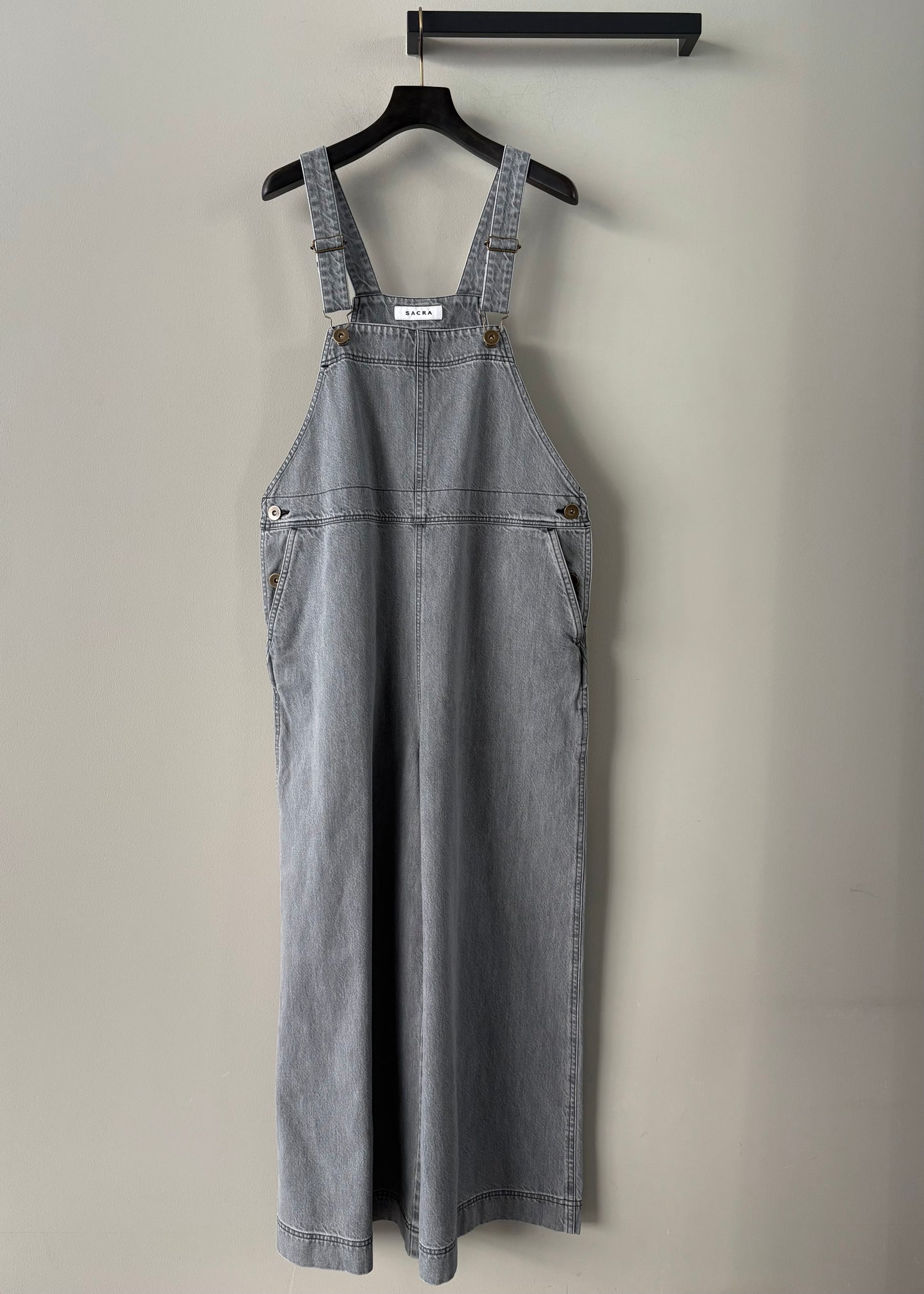 SACRA/VINTAGE DENIM SALOPETTE