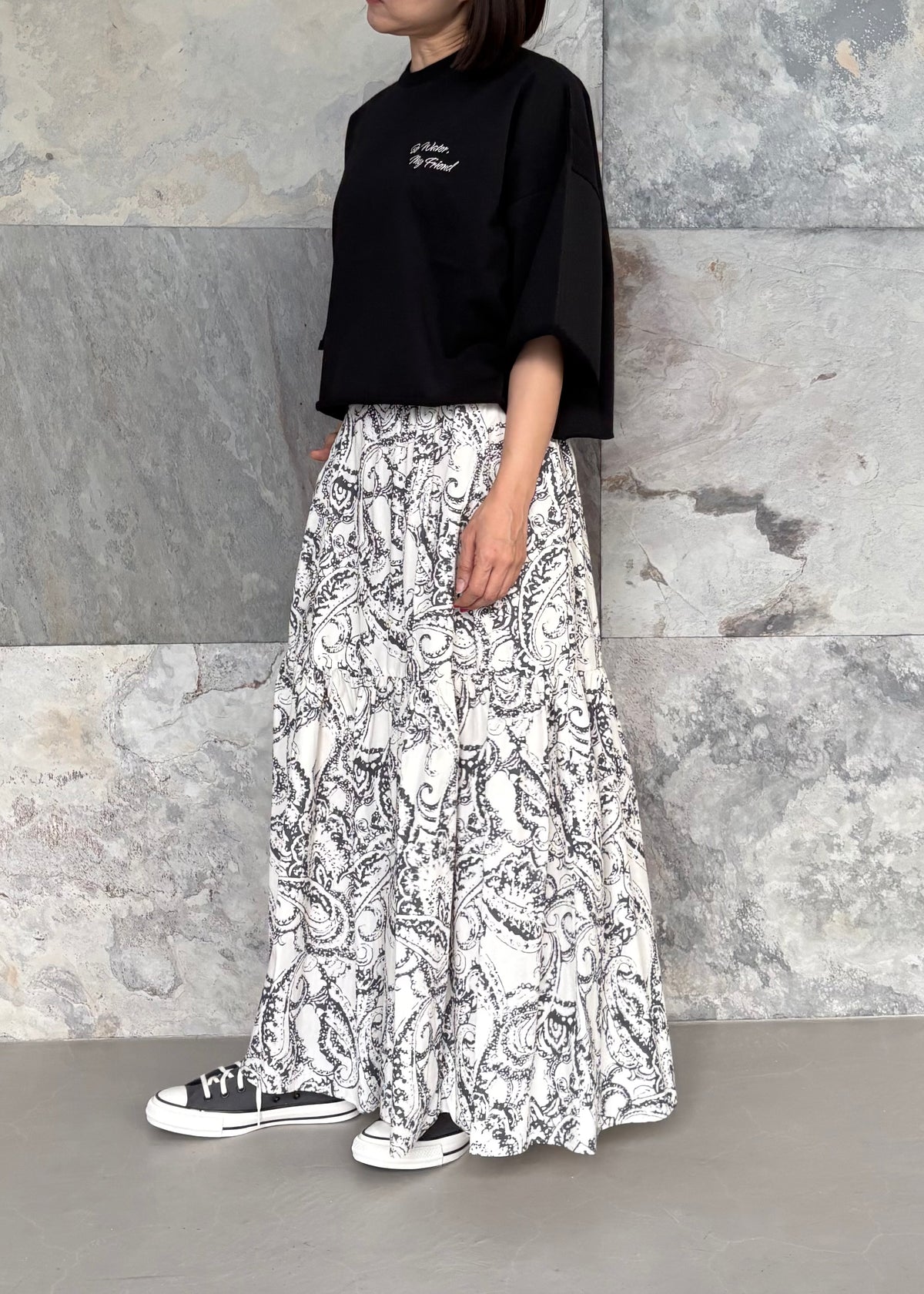 SACRA/BLURRED PAISLEY SKIRT – SPITIFARO