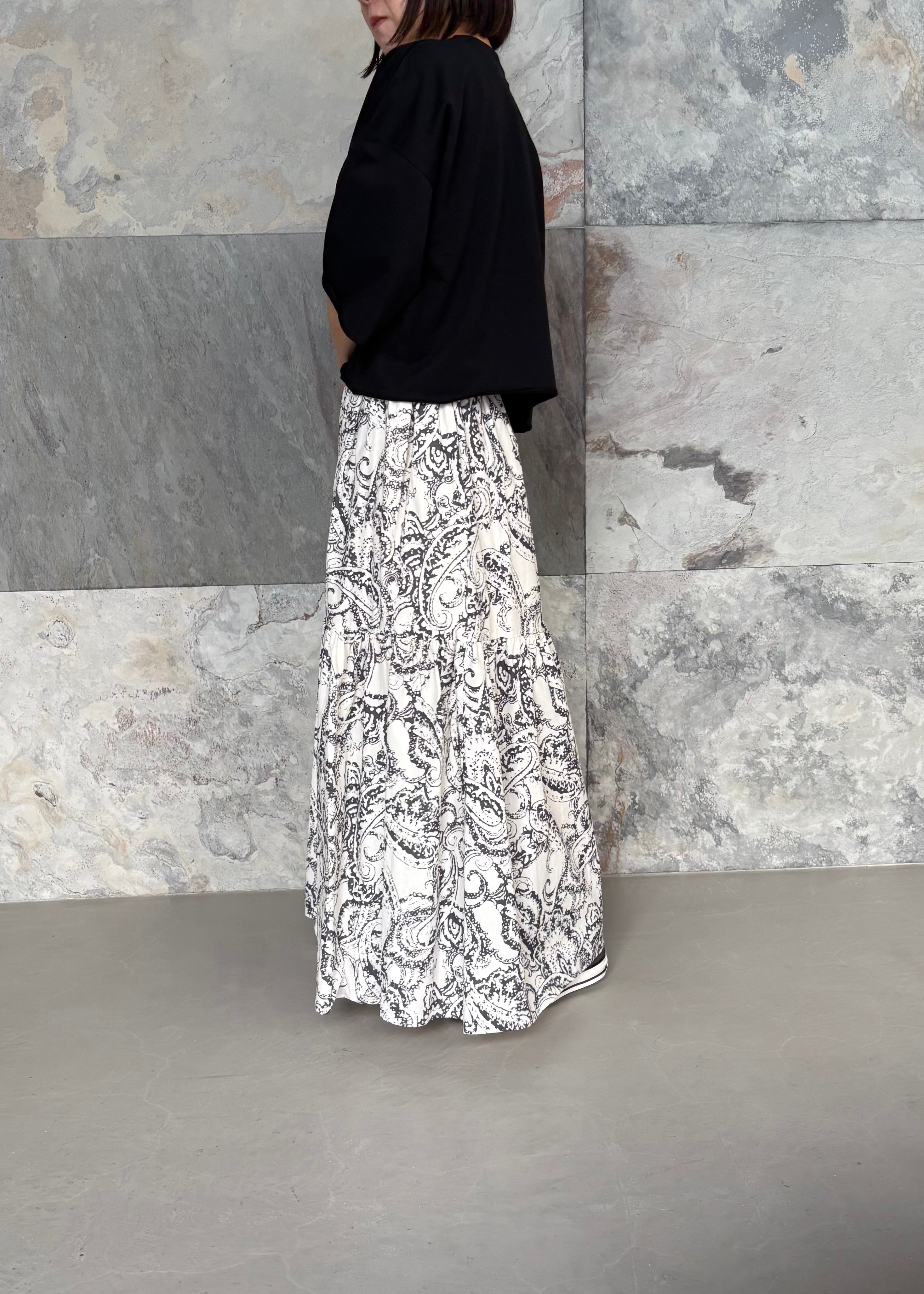SACRA/BLURRED PAISLEY SKIRT – SPITIFARO