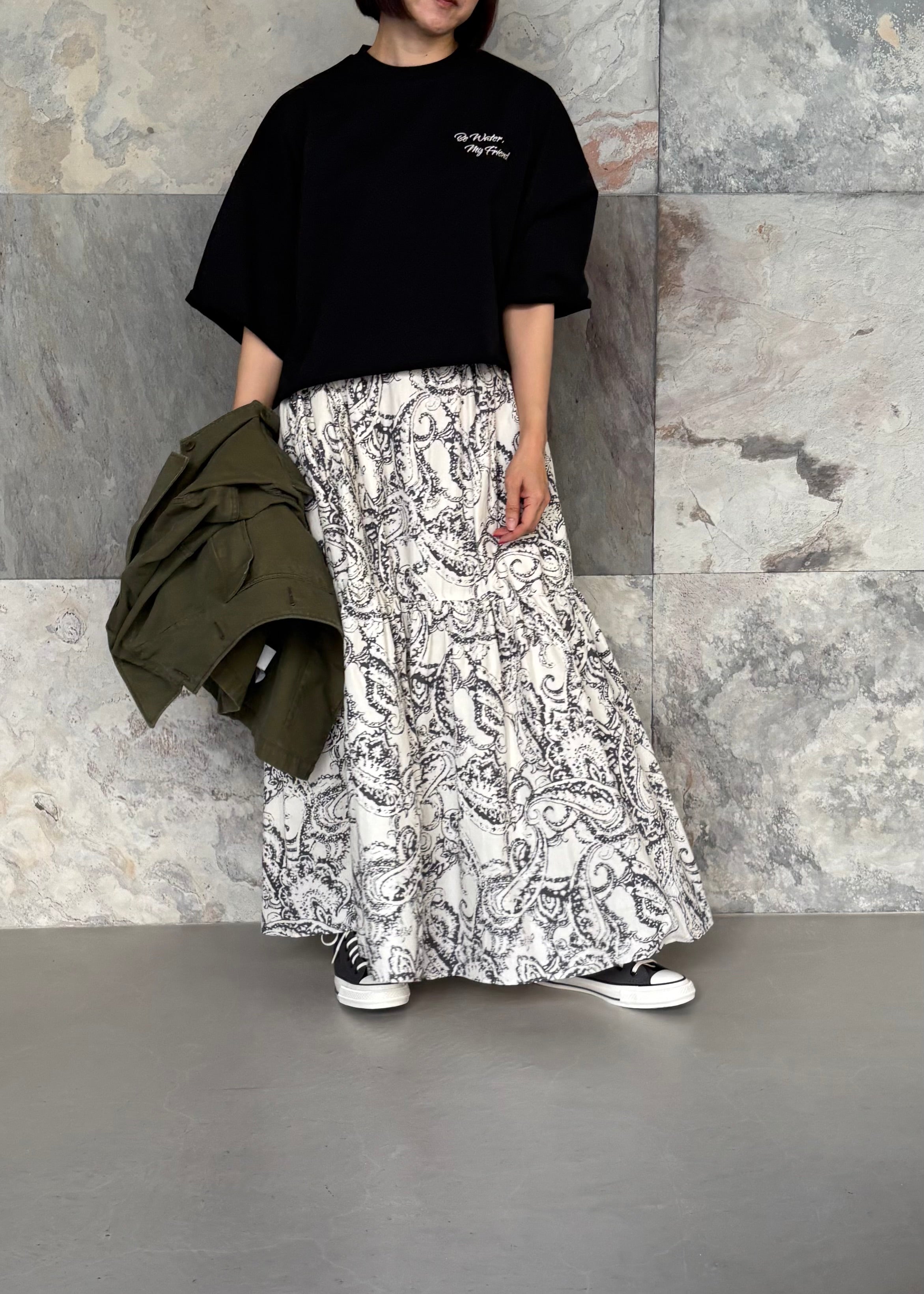 SACRA/BLURRED PAISLEY SKIRT – SPITIFARO