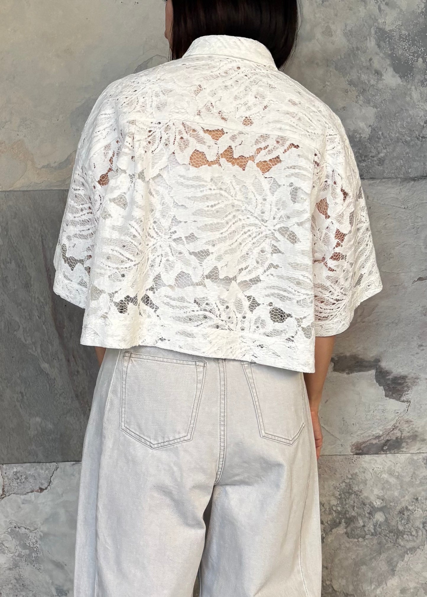 SACRA/SURFACE DYE DENIM PANTS
